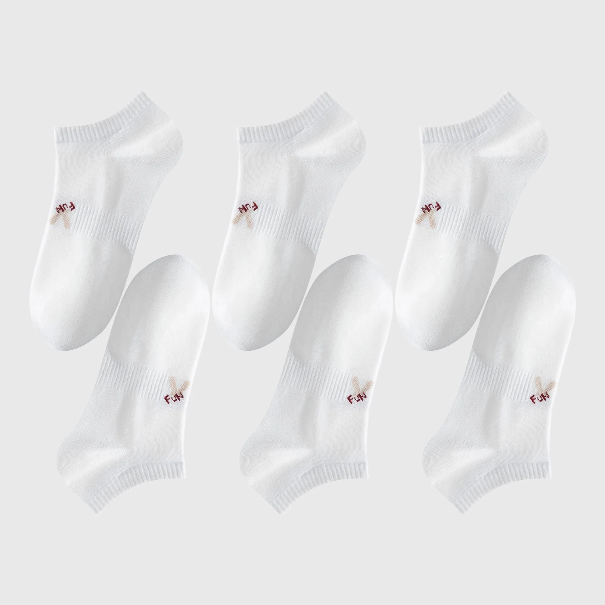 Anna-Kaci Women's No-Show Socks with FUN Letters 6Pk sold by Anna-Kaci product image thumbnail 4