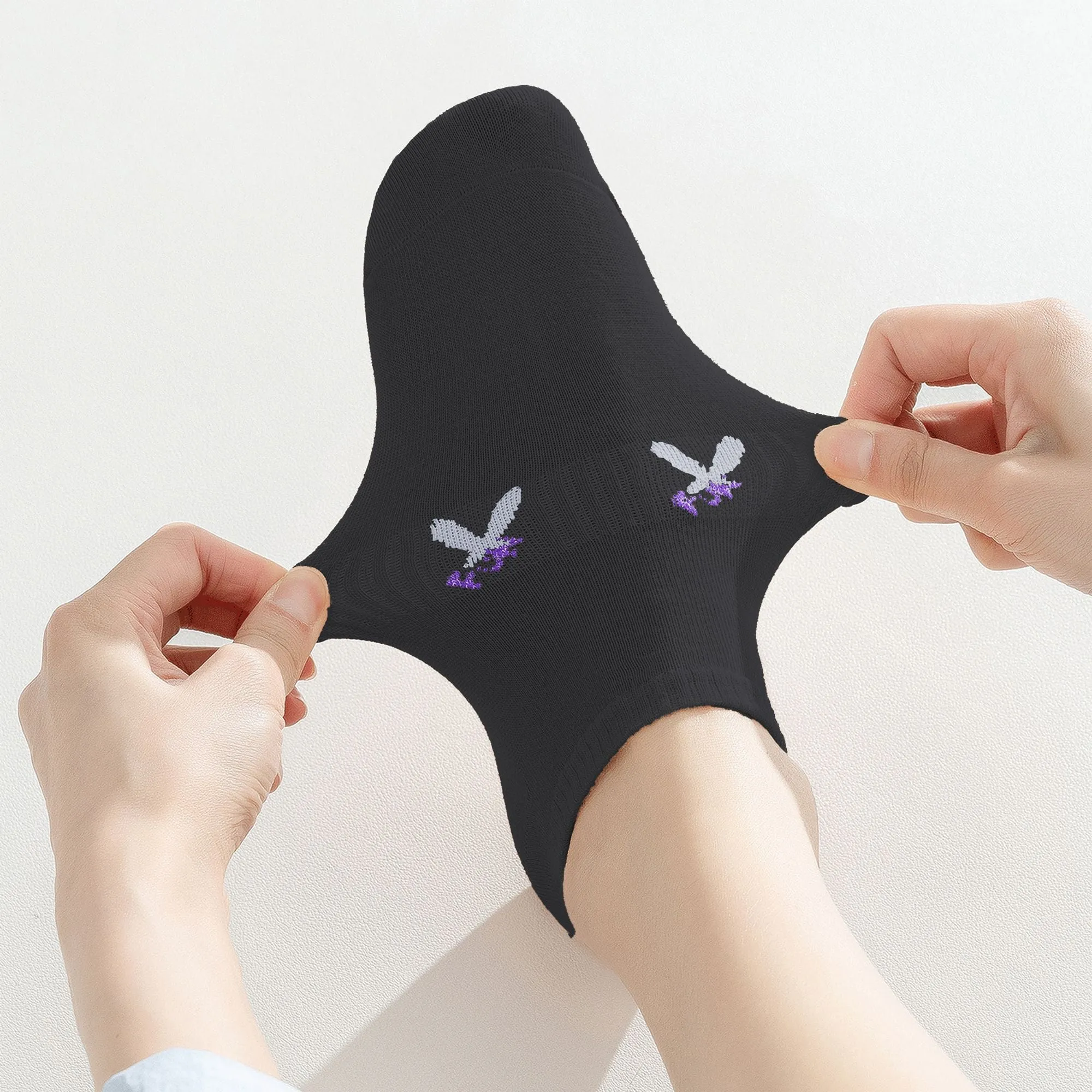 Anna-Kaci Women's No-Show Socks with FUN Letters 6Pk sold by Anna-Kaci product image thumbnail 3