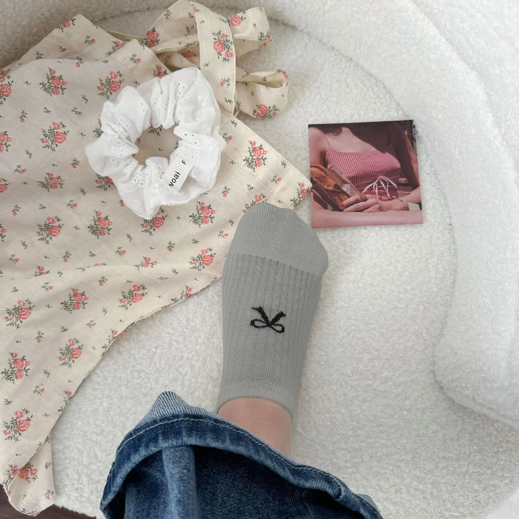 Anna-Kaci Women's No-Show Liner Socks with Bow Accent 5Pk sold by Anna-Kaci product image thumbnail 4