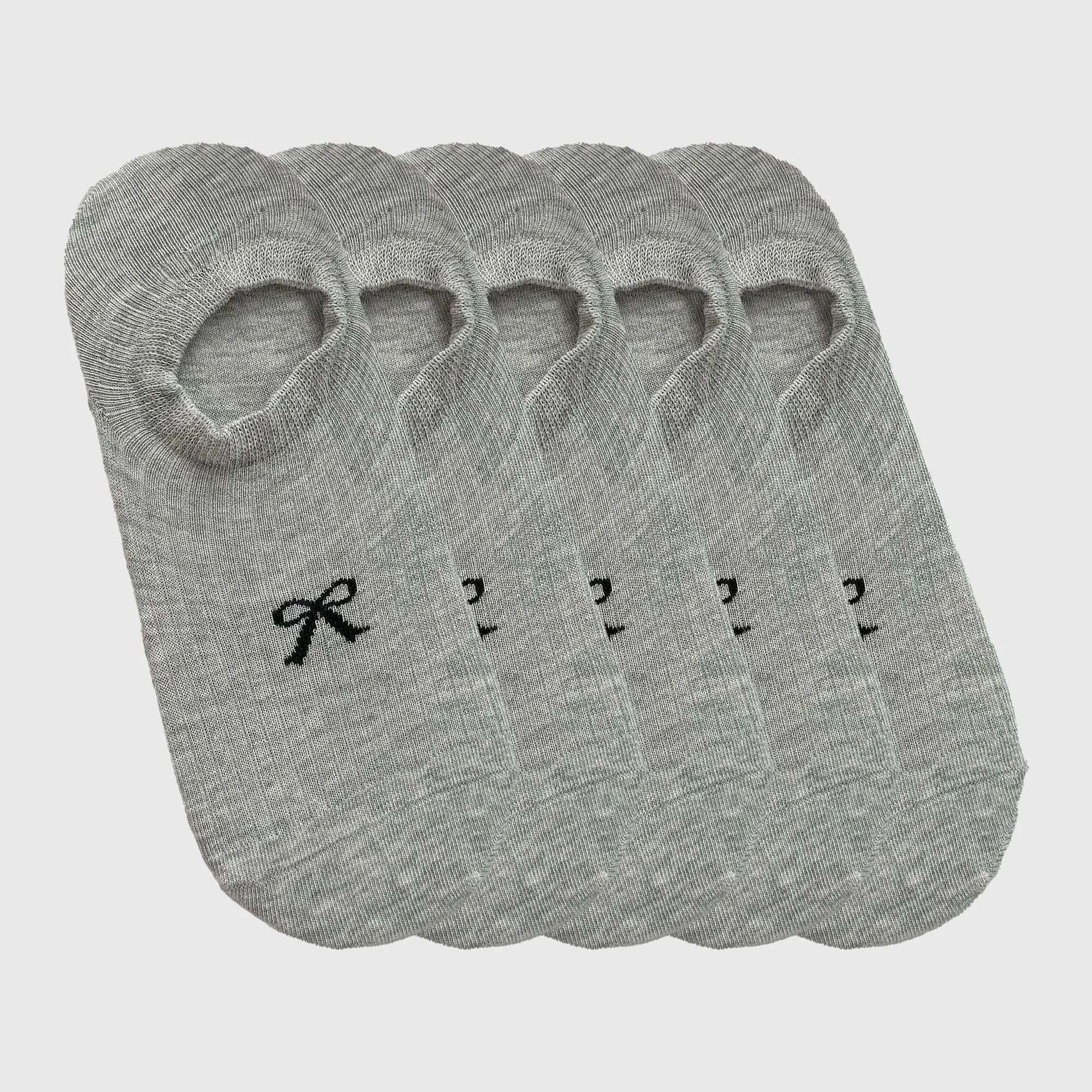 Anna-Kaci Women's No-Show Liner Socks with Bow Accent 5Pk sold by Anna-Kaci