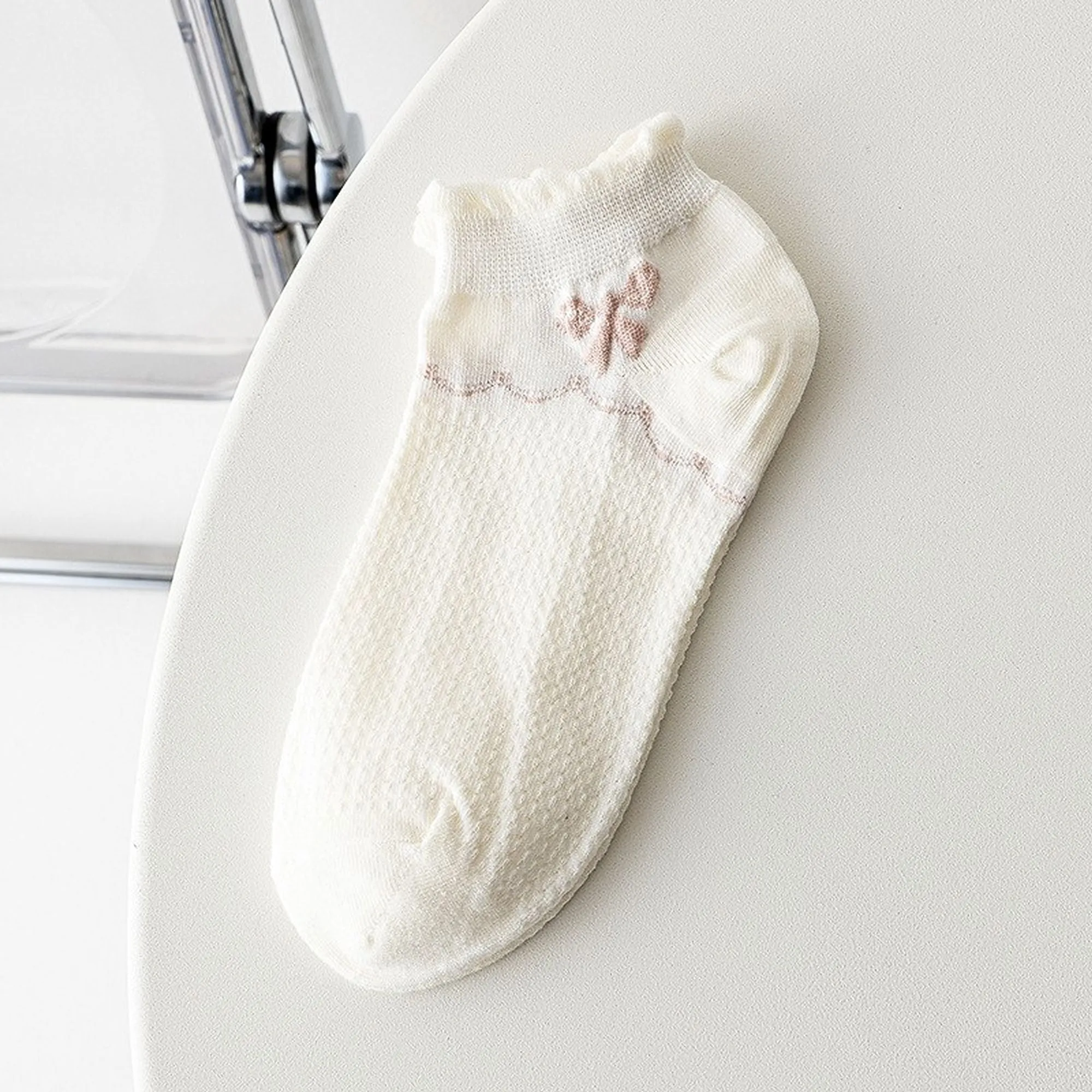 Anna-Kaci Women's Adorable Summer Ruffle Ankle Socks 5pk sold by Anna-Kaci product image thumbnail 2