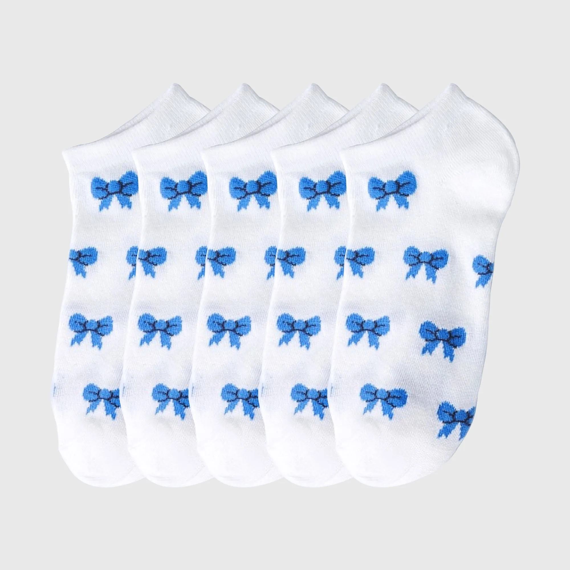 Anna-Kaci Women's No - Show Socks with Bow Pattern for Casual 5Pk sold by Anna-Kaci product image thumbnail 4