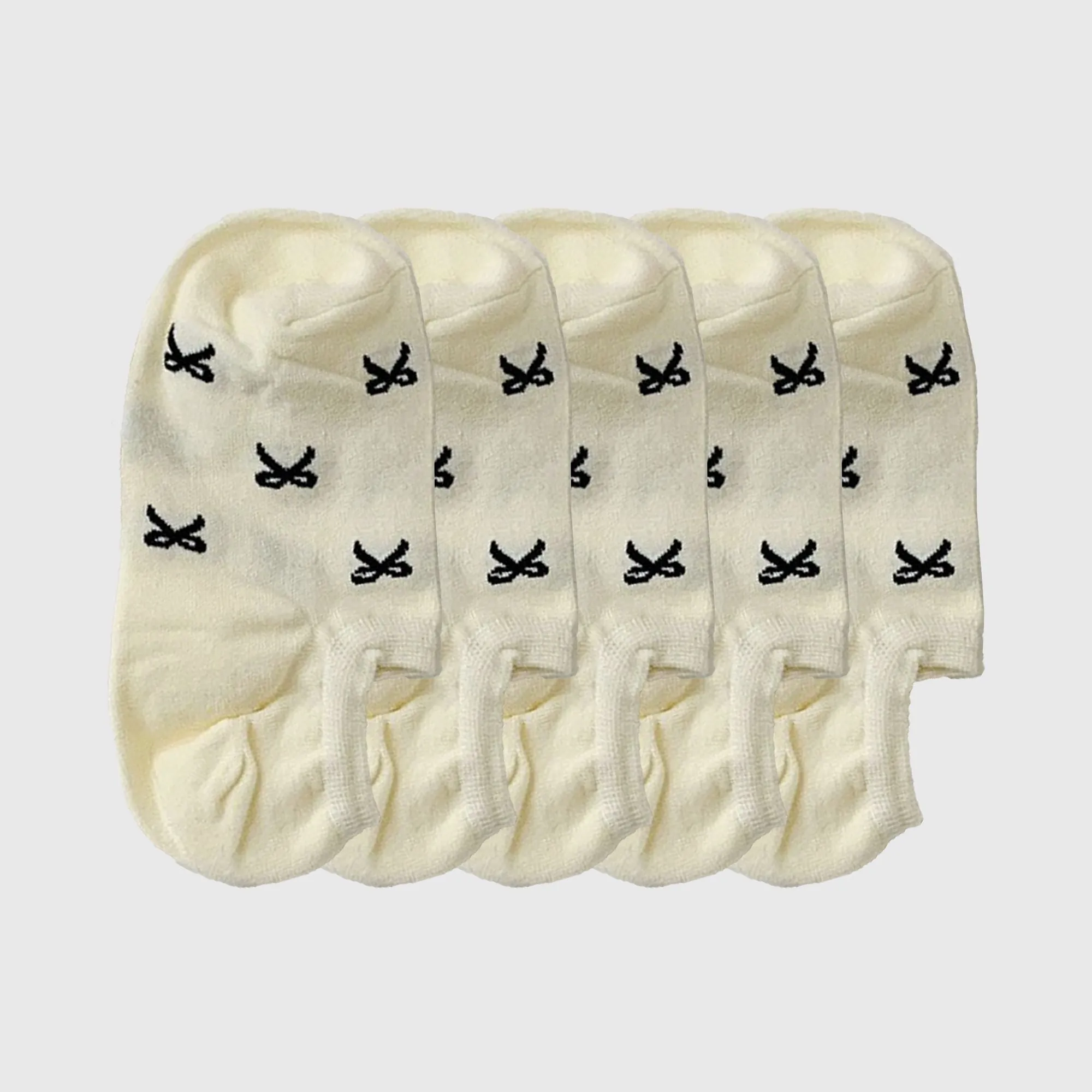 Anna-Kaci Women's No - Show Liner Socks with Bow Pattern 5Pk sold by Anna-Kaci product image thumbnail 4