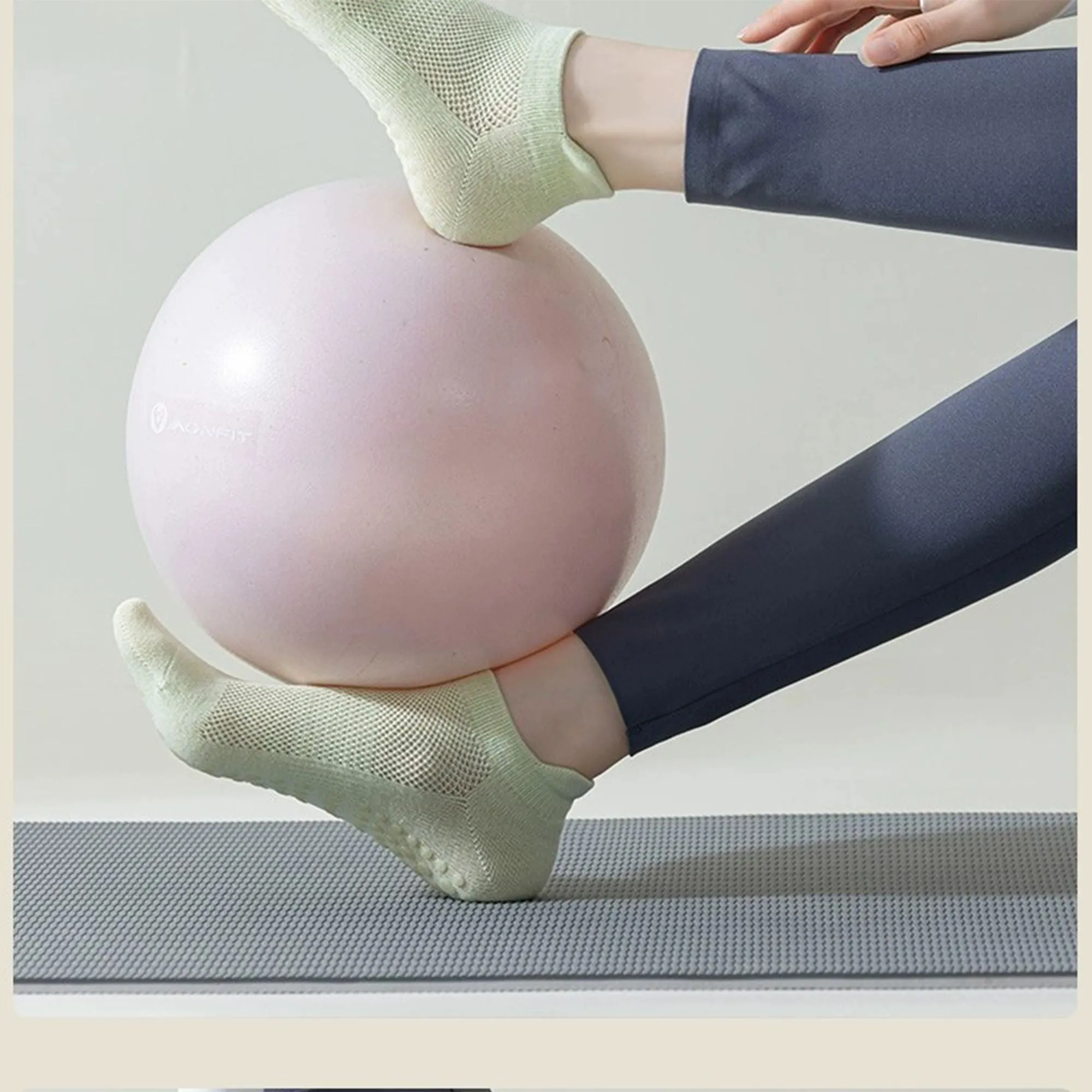 Anna-Kaci 4-Pack Women's Mesh Top Non-Slip Yoga Socks with Full Sole Grips and Breathable Lightweight Fabric sold by Anna-Kaci product image thumbnail 5