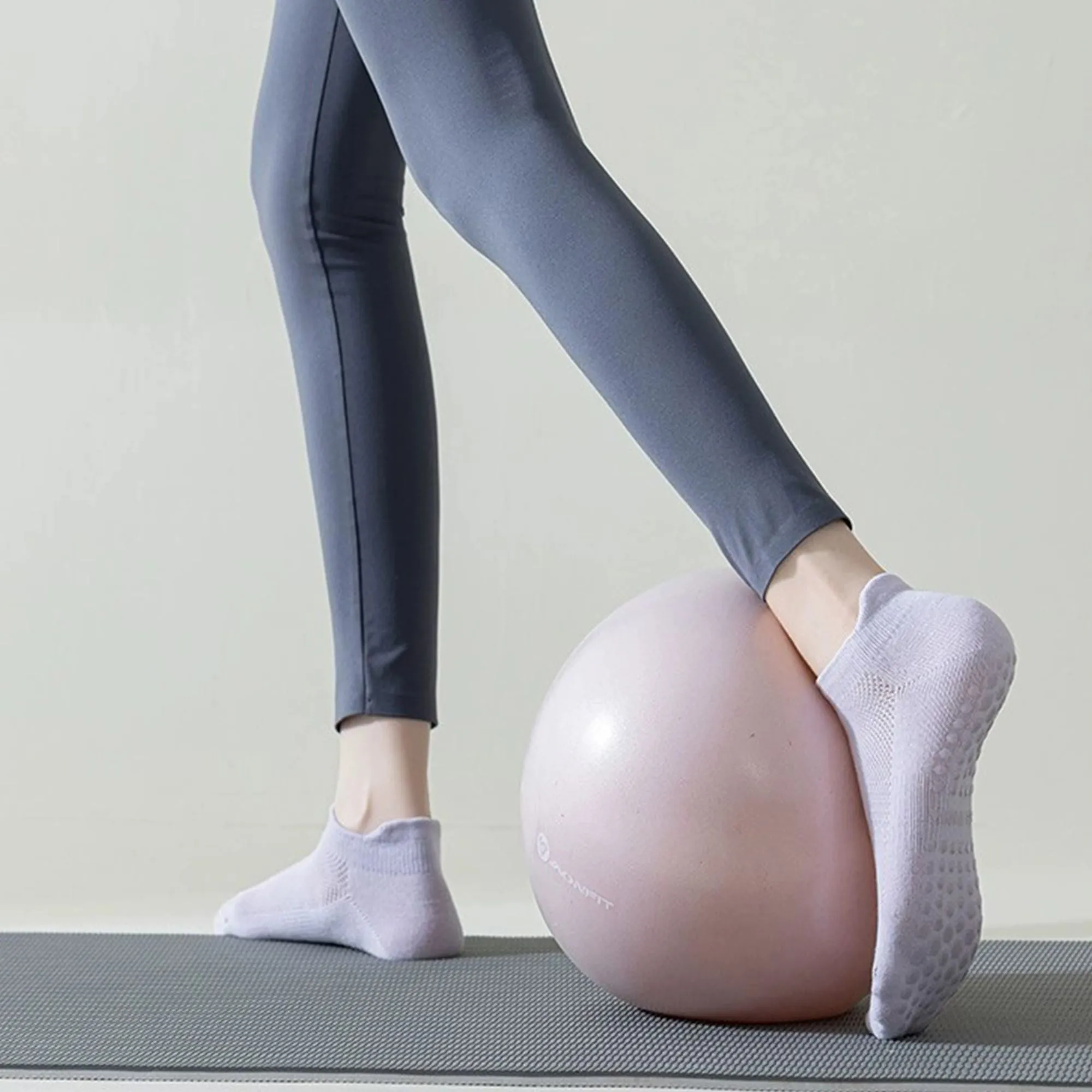 Anna-Kaci 4-Pack Women's Mesh Top Non-Slip Yoga Socks with Full Sole Grips and Breathable Lightweight Fabric sold by Anna-Kaci product image thumbnail 4