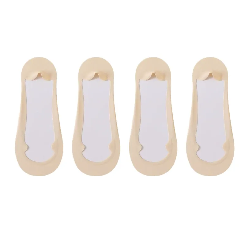 Anna-Kaci Women's Ultra Low Cut No Show Socks with Anti-Slip Silicone Grip and Seamless Toe Protection 4-Pack sold by Anna-Kaci