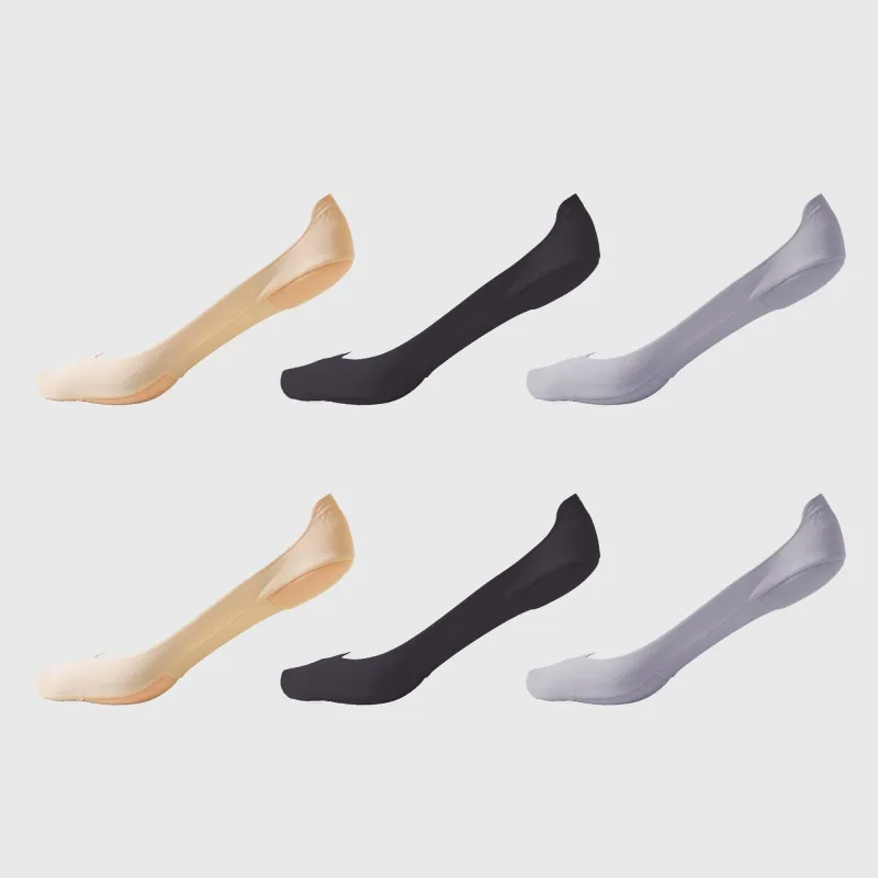 Anna-Kaci Women's Non-slip No Show Socks Soft Solid Bottom for Casual 6Pk sold by Anna-Kaci