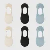 Anna-Kaci Women's Solid No Show Socks Non Slip Cotton 6Pk sold by Anna-Kaci