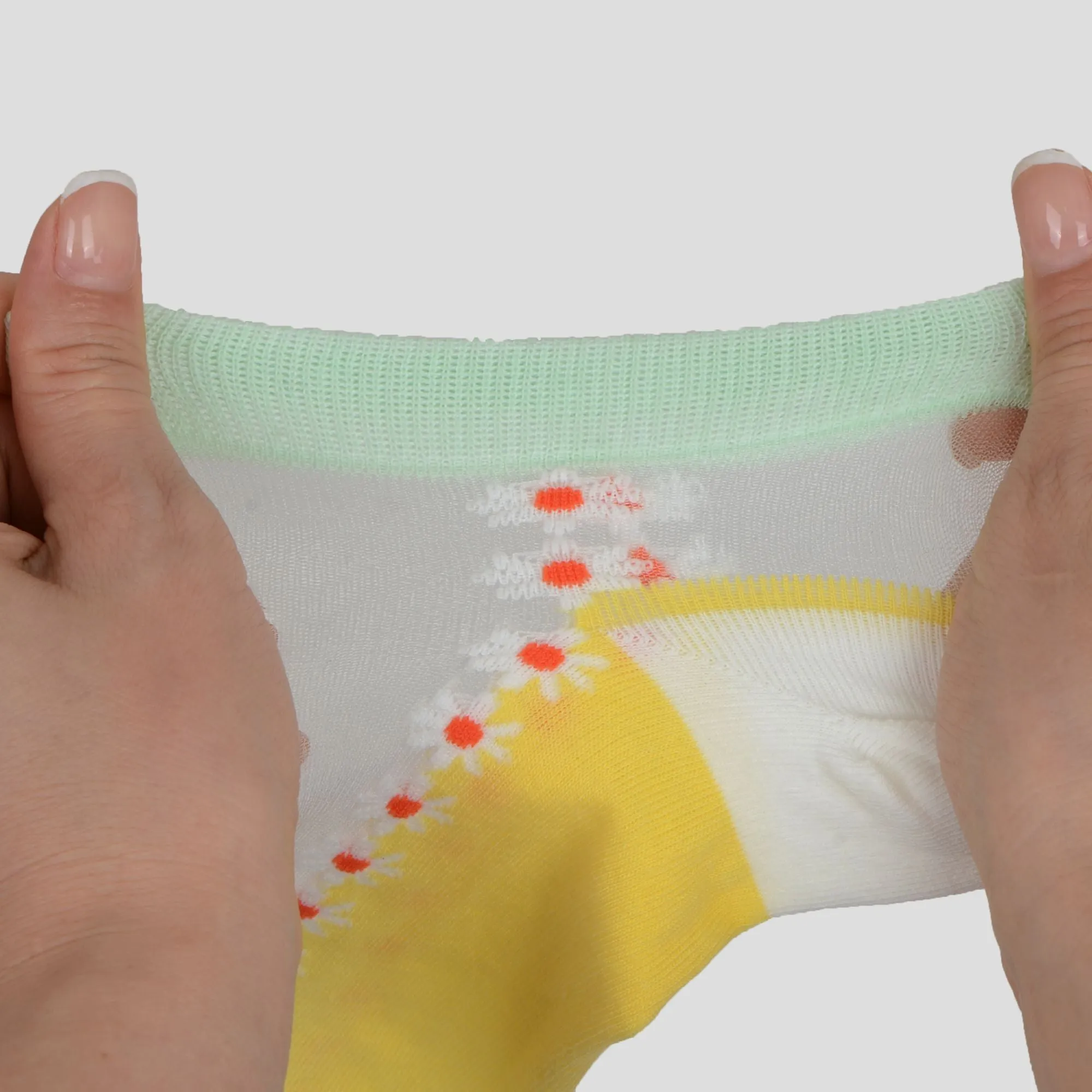 Anna-Kaci Women's Thin Semitransparent No - Show Socks 5pk Non-slip and Sweat-absorbent sold by Anna-Kaci product image thumbnail 3