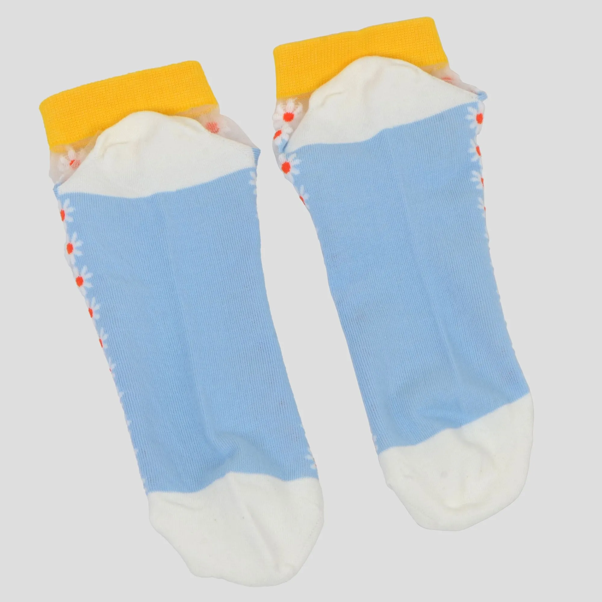 Anna-Kaci Women's Thin Semitransparent No - Show Socks 5pk Non-slip and Sweat-absorbent sold by Anna-Kaci product image thumbnail 5