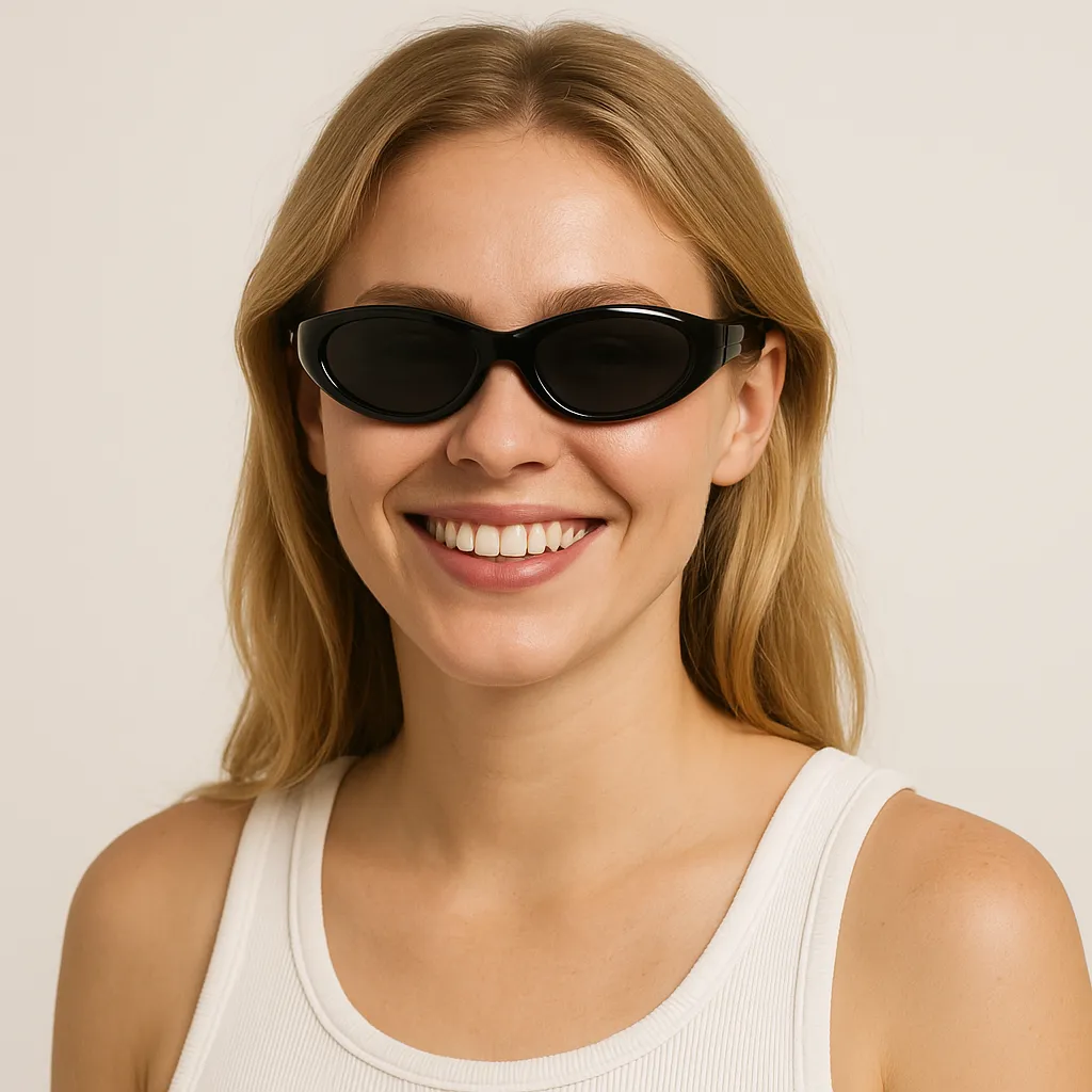 Anna-Kaci Women's Retro Y2K Futuristic Folding Sunglasses UV400 protection sold by Anna-Kaci product image thumbnail 3