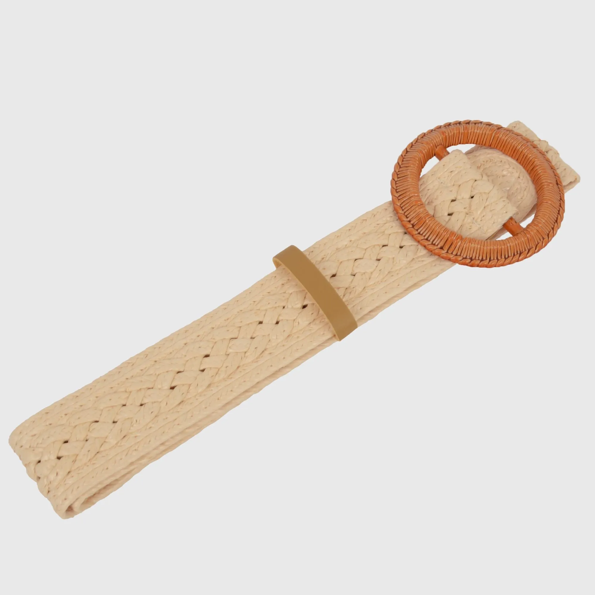 Anna-Kaci Bohemian - Style Woven Belt with Round Plastic Buckle sold by Anna-Kaci product image thumbnail 2