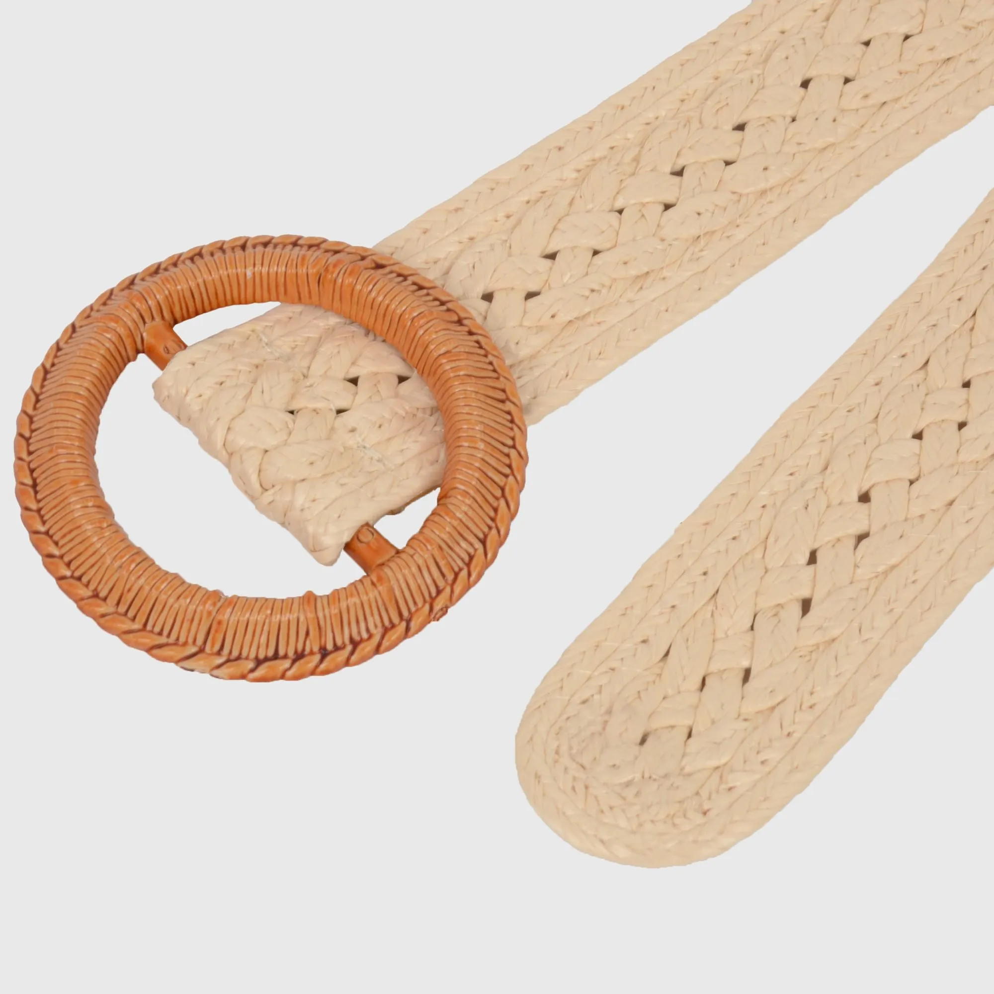 Anna-Kaci Bohemian - Style Woven Belt with Round Plastic Buckle sold by Anna-Kaci product image thumbnail 4