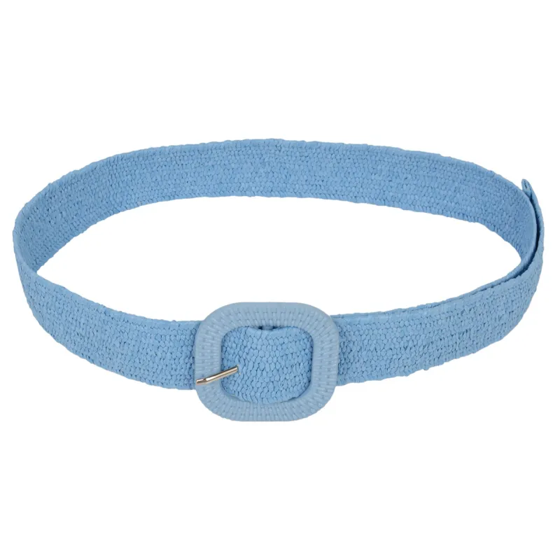 Anna-Kaci Elegant Straw Belt with Matching Woven Buckle sold by Anna-Kaci