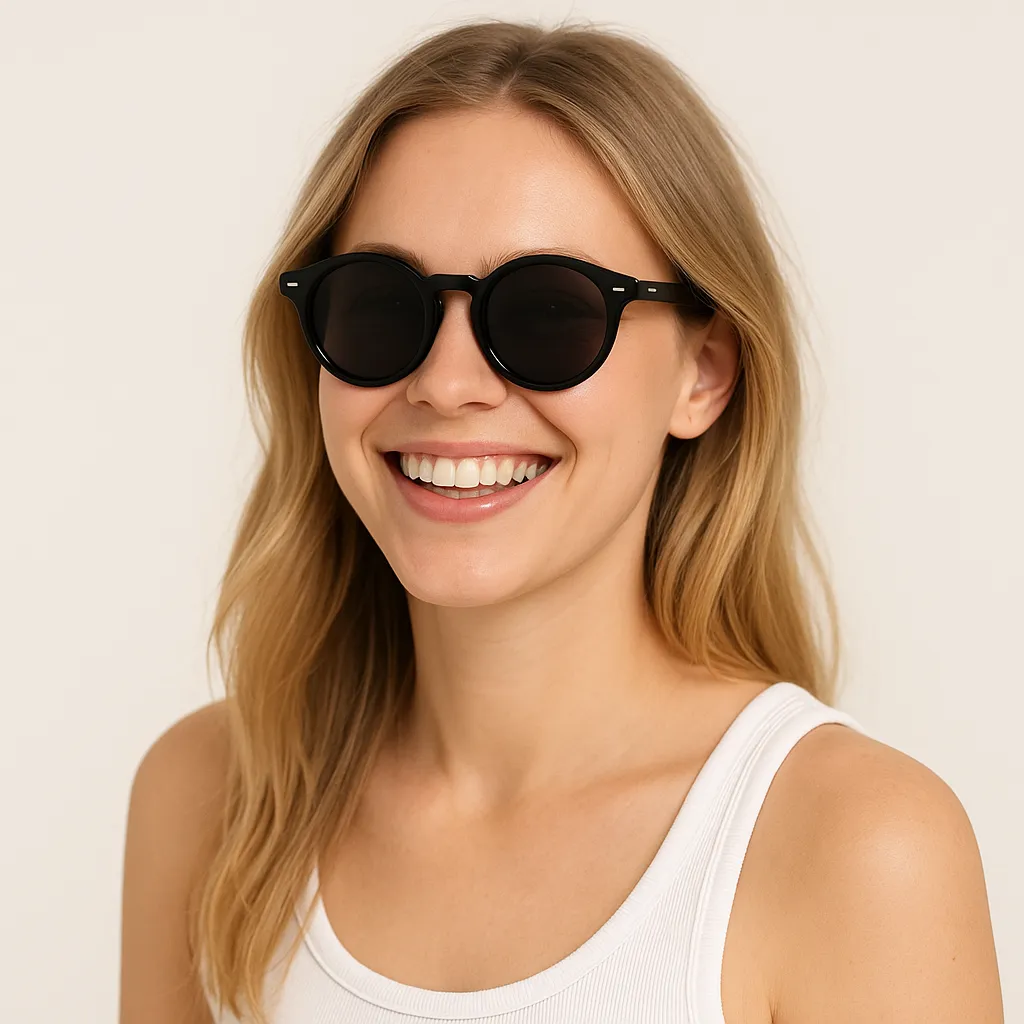 Anna-Kaci Artistic Retro Fashion Sense Circular Versatile Sunglasses UV400 Protection sold by Anna-Kaci product image thumbnail 3