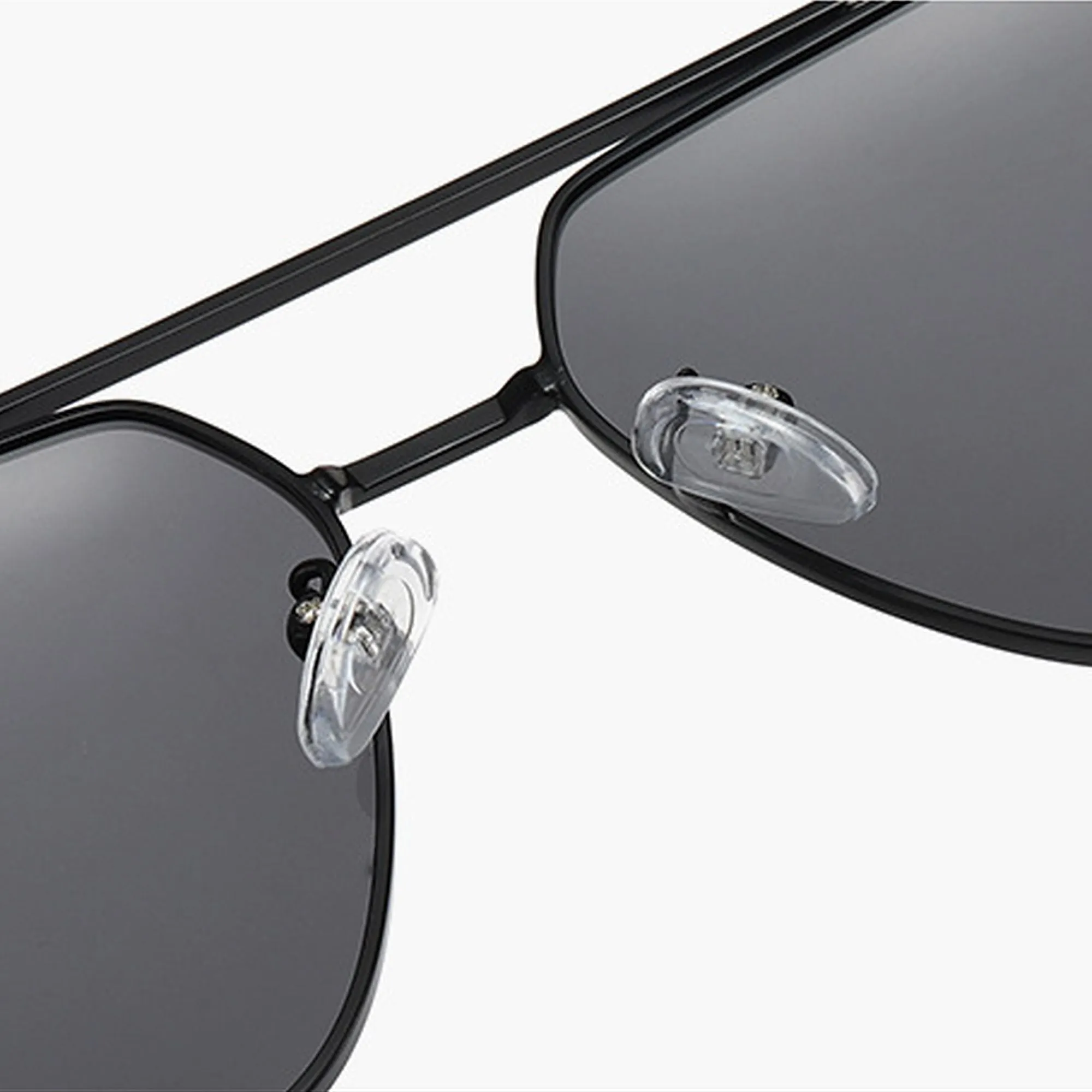 Anna-Kaci Women's Trendy Double-Bridge Metal Frame Sunglasses sold by Anna-Kaci product image thumbnail 4