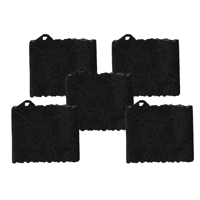 Anna-Kaci 5 Pairs Women's Floral Lace No Show Socks Low Cut Stretch Liner with Elegant Scalloped Trim Invisible Design for Flats and Loafers sold by Anna-Kaci