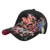 Anna-Kaci Women's Embroidered Butterfly Baseball Cap with Floral Sequin Accents and Curved Brim for Artistic Casual Style sold by Anna-Kaci