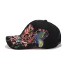 Anna-Kaci Women's Embroidered Butterfly Baseball Cap with Floral Sequin Accents and Curved Brim for Artistic Casual Style sold by Anna-Kaci