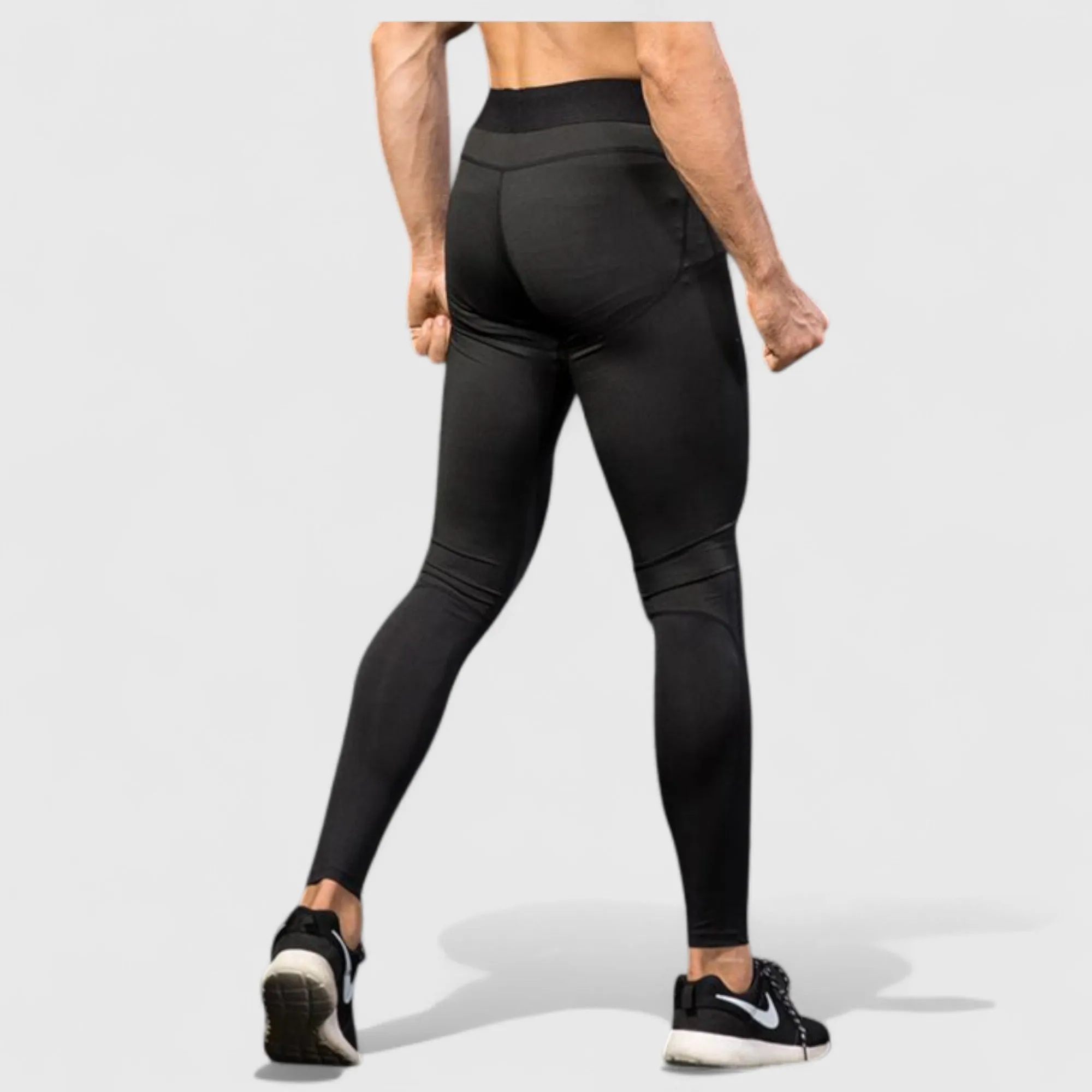 Anna-Kaci Active Men's Performance Leggings with Contoured Support Pouch and Seamless Fit for Training and Recovery sold by Anna-Kaci product image thumbnail 5
