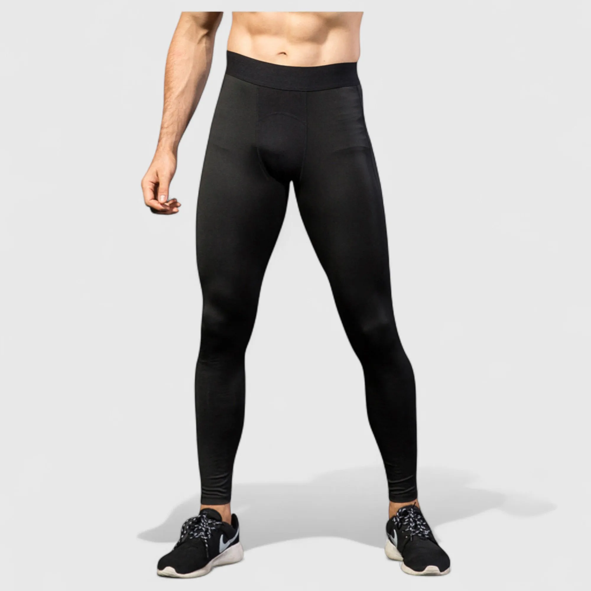 Anna-Kaci Active Men's Performance Leggings with Contoured Support Pouch and Seamless Fit for Training and Recovery sold by Anna-Kaci product image thumbnail 2