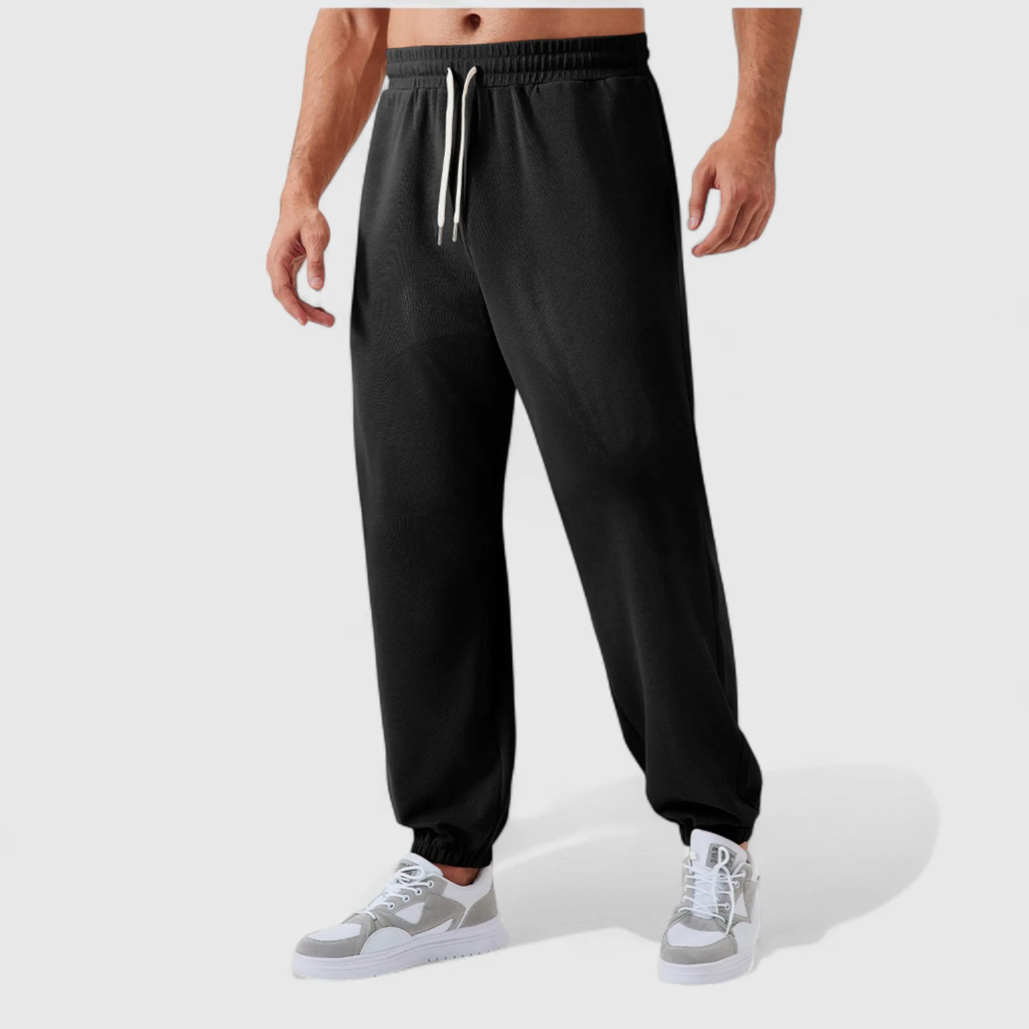 Anna-Kaci Active Men's Jogger Pants with Drawstring Waistband and Elastic Cuffs for Active Comfort sold by Anna-Kaci product image thumbnail 2