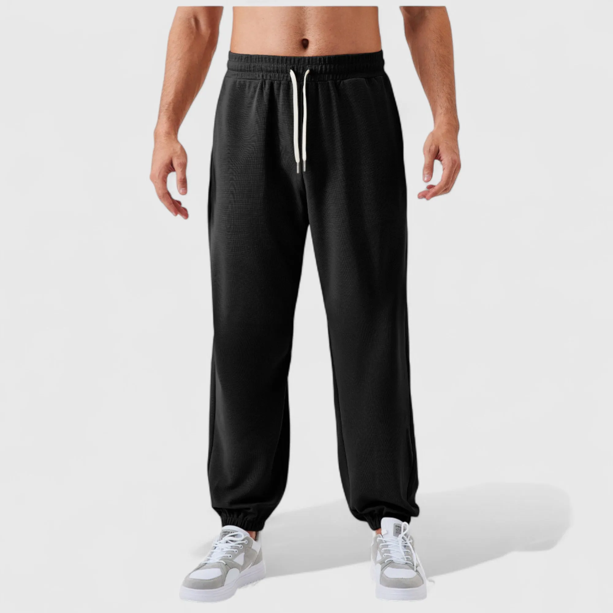 Anna-Kaci Active Men's Jogger Pants with Drawstring Waistband and Elastic Cuffs for Active Comfort sold by Anna-Kaci product image thumbnail 3
