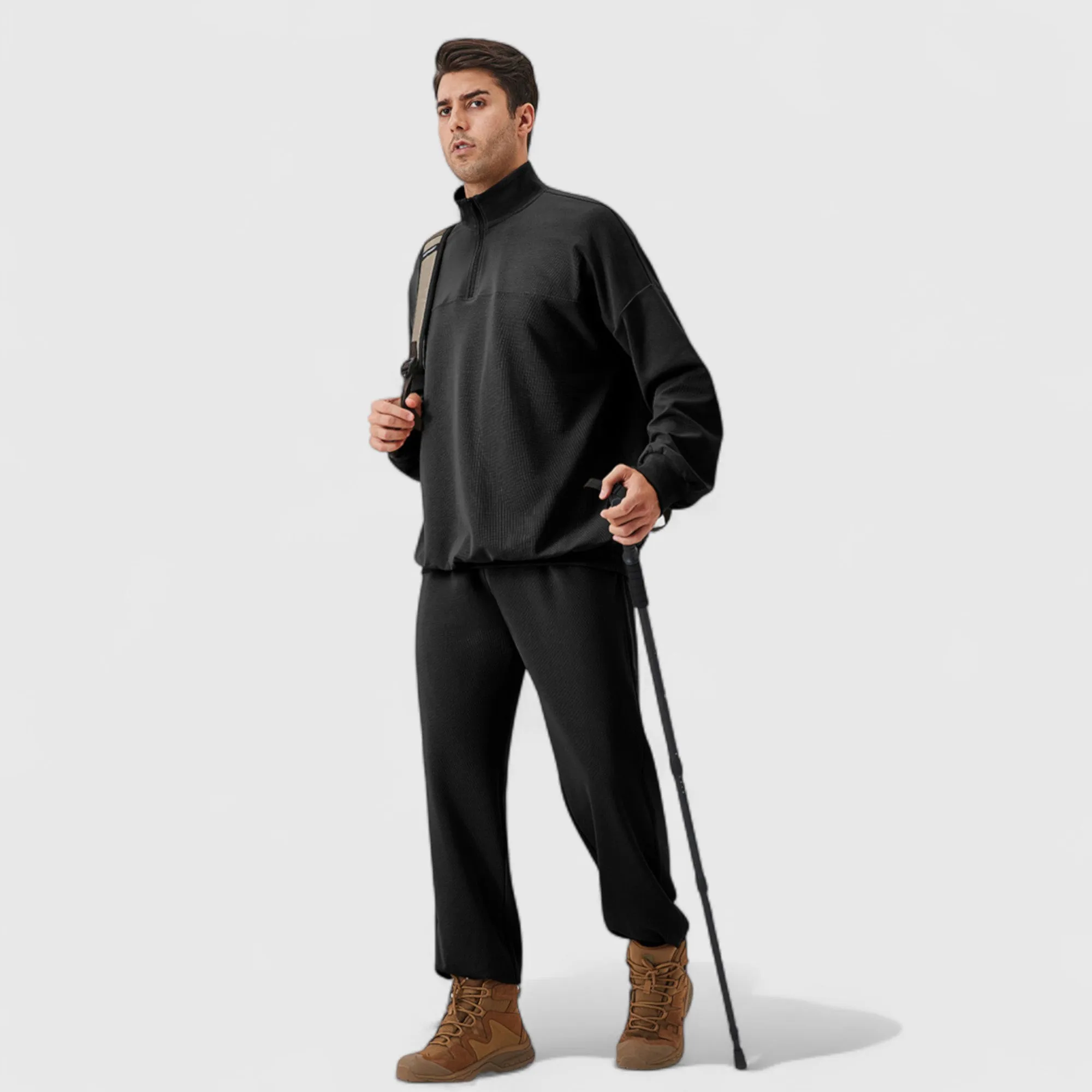 Anna-Kaci Active Men's Jogger Pants with Drawstring Waistband and Elastic Cuffs for Active Comfort sold by Anna-Kaci product image thumbnail 5