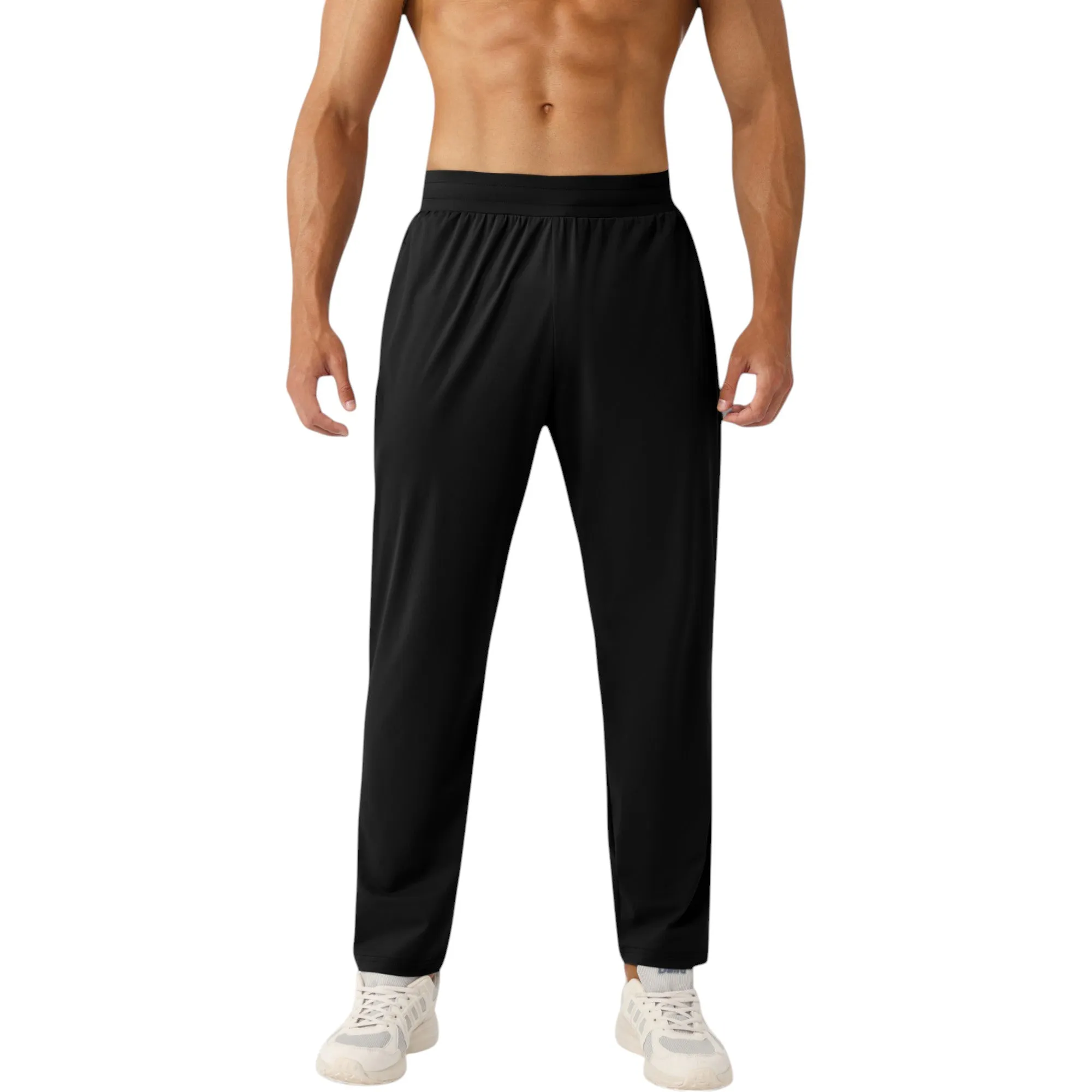 Anna-Kaci Active Men's Athletic Training Pants with Elastic Waistband and Straight Leg Fit sold by Anna-Kaci