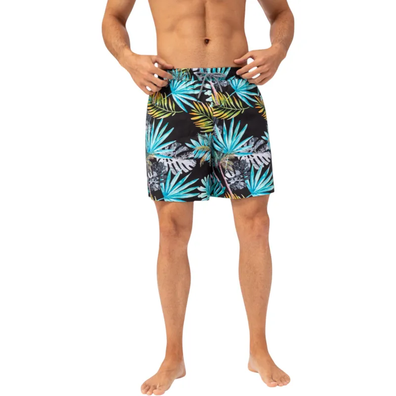 Anna-Kaci Active Men's Tropical Print Swim Trunks with Elastic Waistband and Side Pockets sold by Anna-Kaci