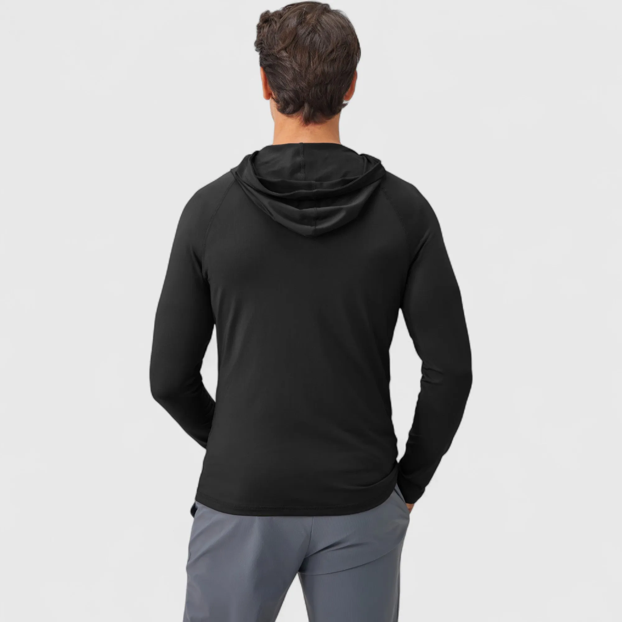 Anna-Kaci Active Men's Fitted Full-Zip Hooded Jacket with Front Pockets and Long Sleeves sold by Anna-Kaci product image thumbnail 4