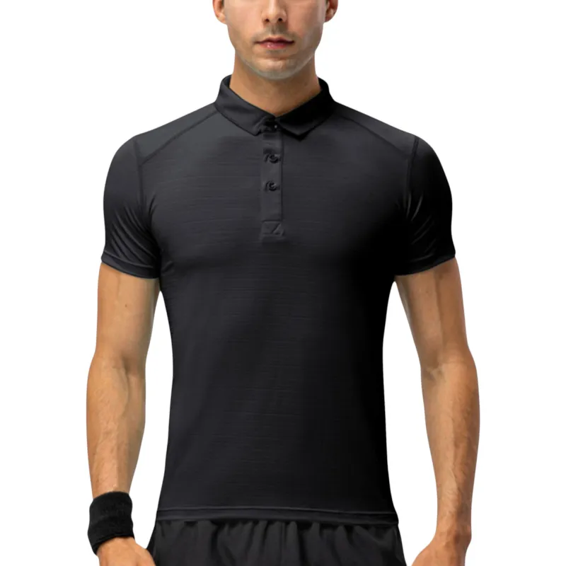 Anna-Kaci Active Men's Athletic Fit Polo Shirt with Short Sleeves and Three-Button Placket for Casual and Sport Styling sold by Anna-Kaci