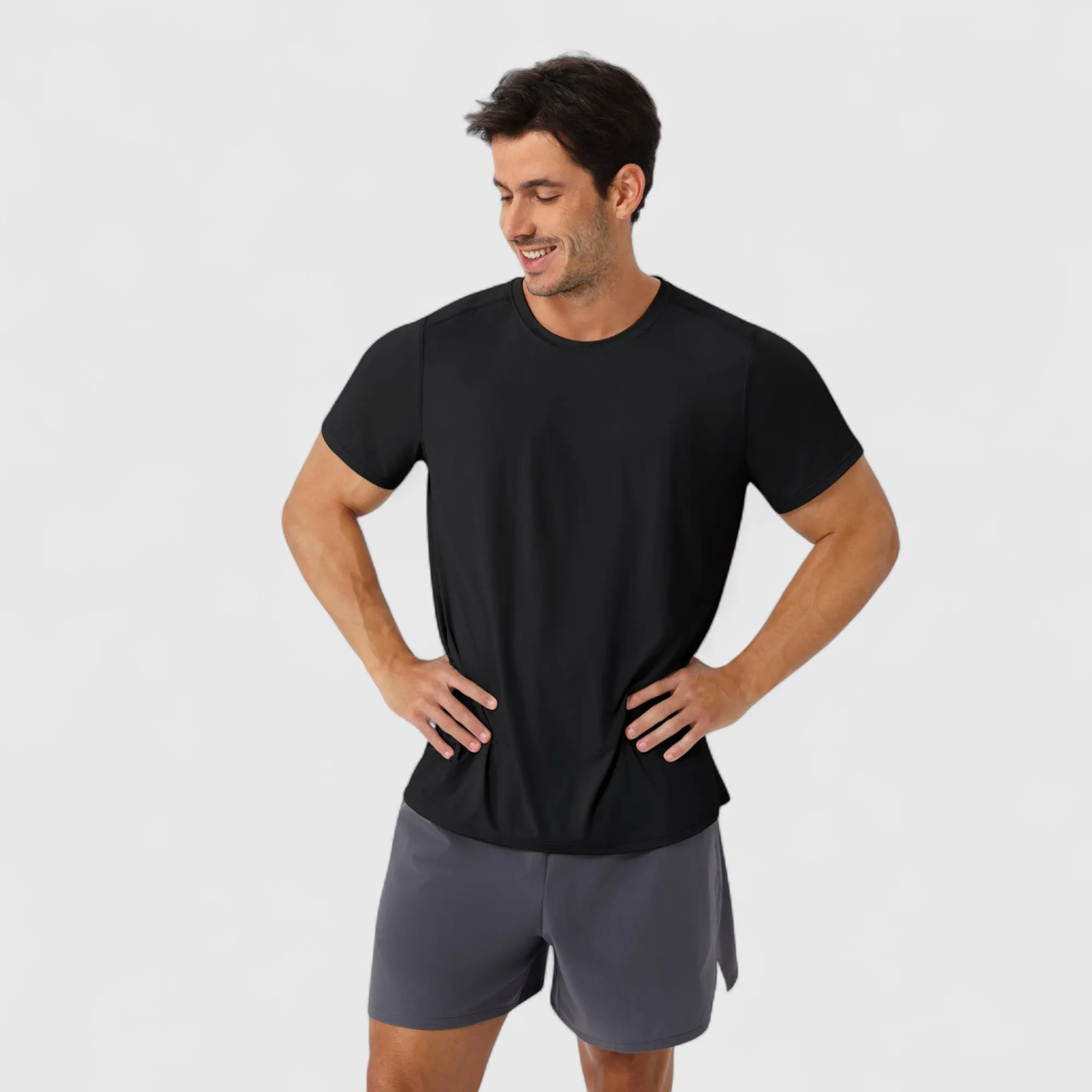 Anna-Kaci Active Men's Moisture-Wicking Short Sleeve T-Shirt with Soft Lightweight Fabric and Athletic Fit sold by Anna-Kaci product image thumbnail 4