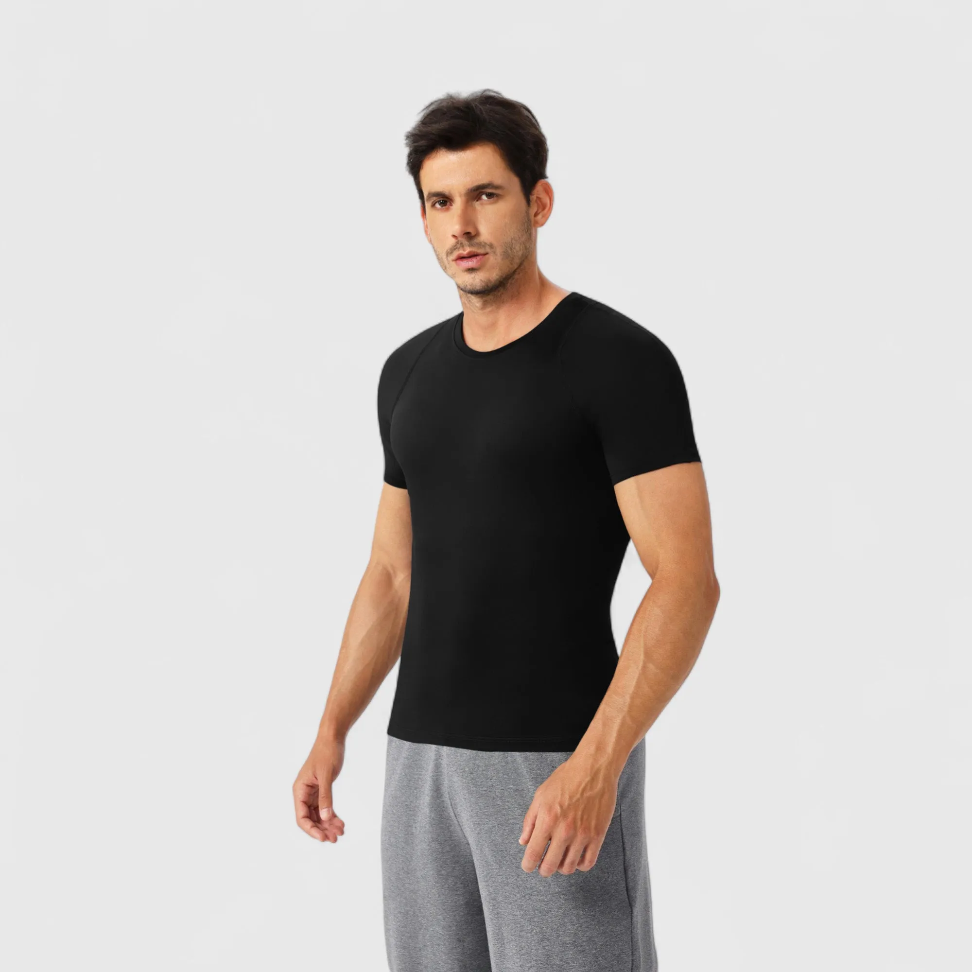 Anna-Kaci Active Men's Fitted Short Sleeve Performance T-Shirt with Stretch Fabric and Moisture-Wicking Comfort sold by Anna-Kaci product image thumbnail 3