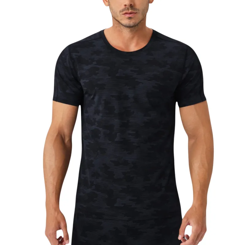 Anna-Kaci Active Men's Camo Print Short Sleeve Performance Tee with Quick-Dry Lightweight Stretch Fabric sold by Anna-Kaci