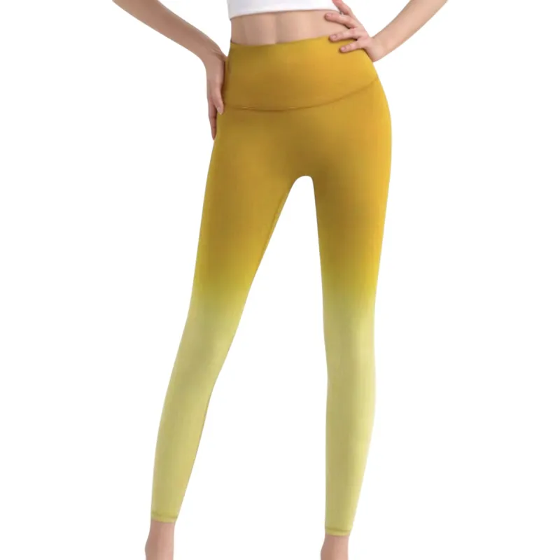 Anna-Kaci Active Women's High Waist Ombre Gradient Seamless Leggings with Wide Waistband sold by Anna-Kaci