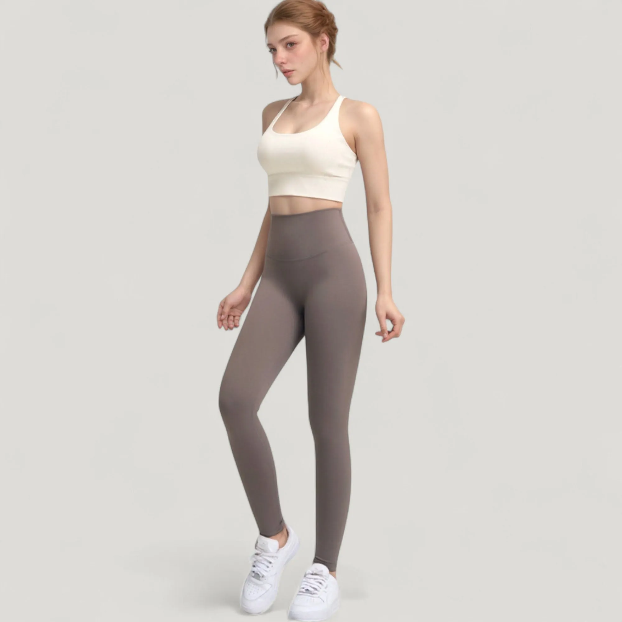 Anna-Kaci Active Women's High Waist Full Length Seamless Leggings with Body Contouring Design sold by Anna-Kaci product image thumbnail 3