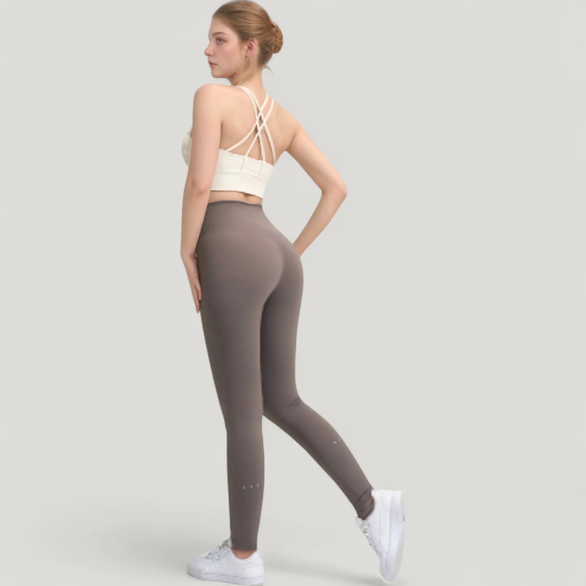 Anna-Kaci Active Women's High Waist Full Length Seamless Leggings with Body Contouring Design sold by Anna-Kaci product image thumbnail 5