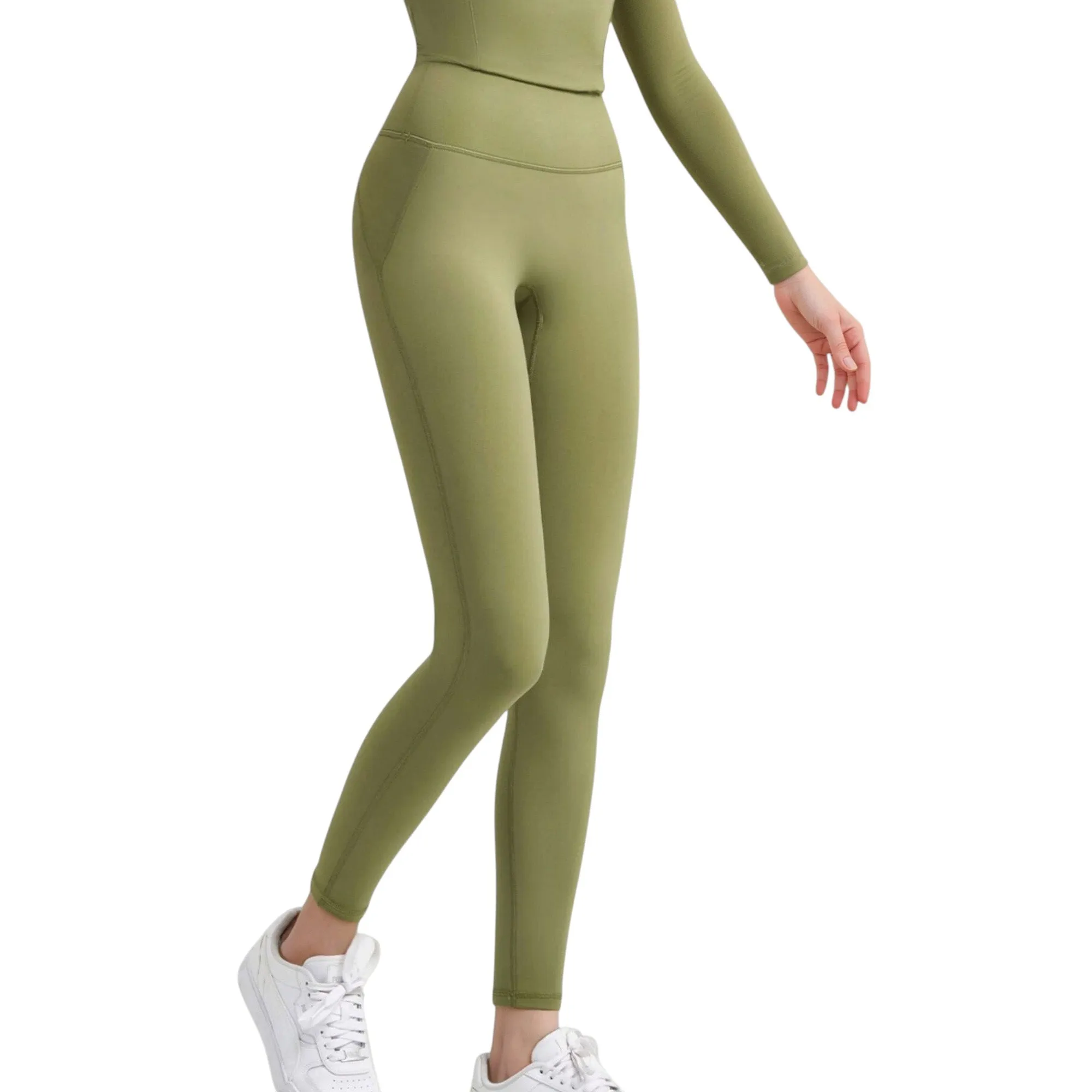 Anna-Kaci Active Women's High Waist Full Length Active Leggings with Wide Waistband and Seamless Design sold by Anna-Kaci product image thumbnail 5
