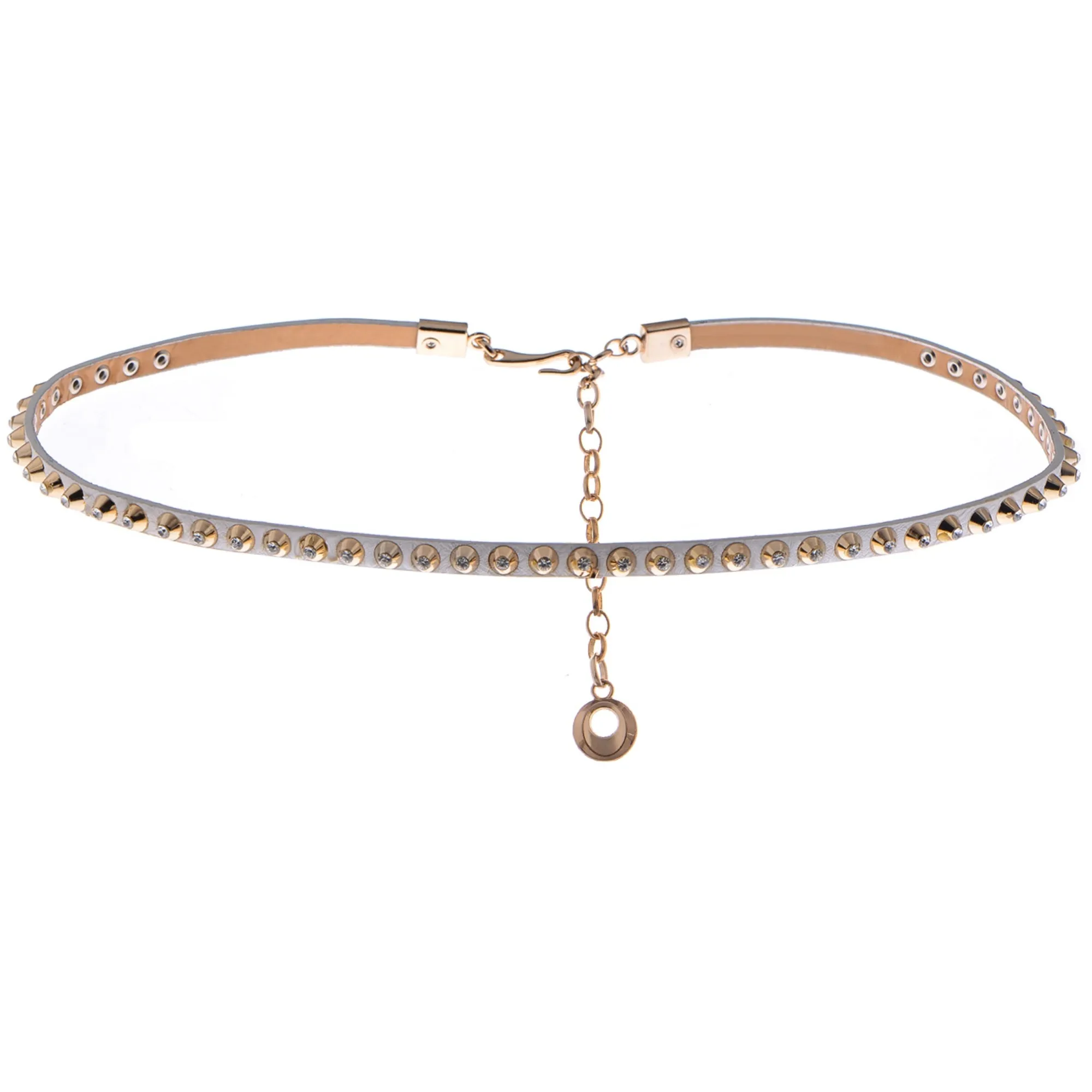 Anna-Kaci Women's Rhinestone Studded Waist Chain with Drop Charm Accent sold by Anna-Kaci