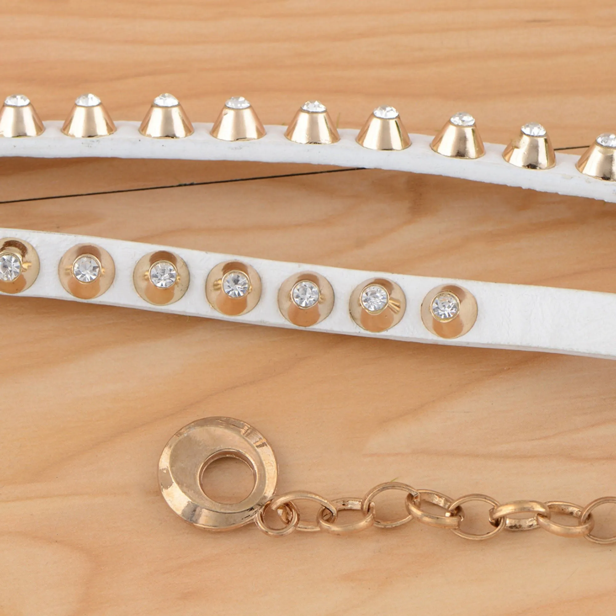 Anna-Kaci Women's Rhinestone Studded Waist Chain with Drop Charm Accent sold by Anna-Kaci product image thumbnail 3