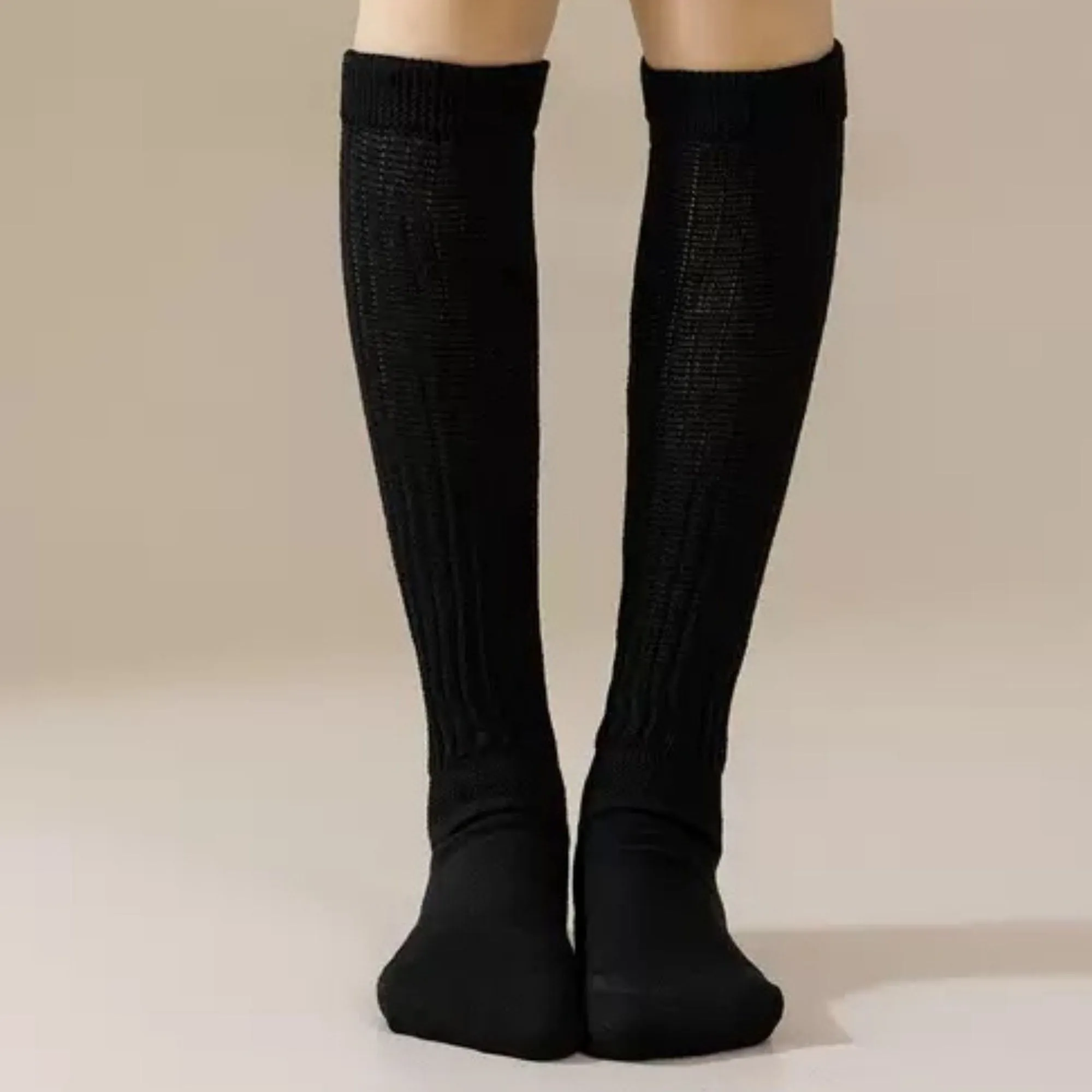 Anna-Kaci Women's 3-Pack Scrunch Grip Socks with Non-Slip Sole Soft Stretch Knit Fabric and Ribbed Ankle Design sold by Anna-Kaci product image thumbnail 3