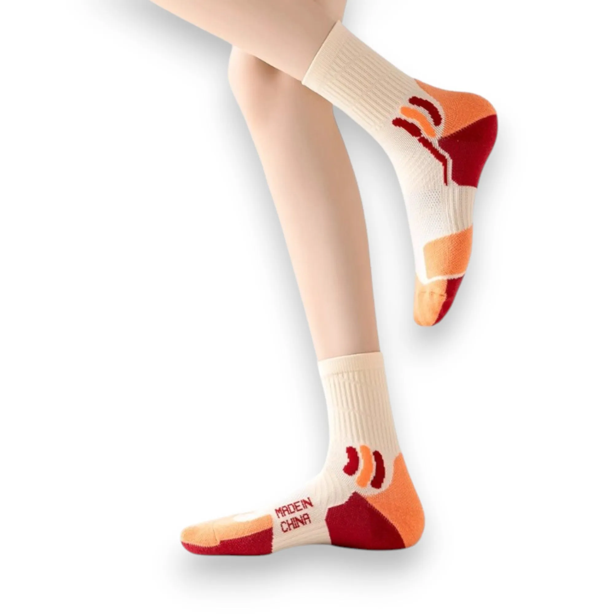 Anna-Kaci Women's 3 Pair Pack Sports Crew Socks with Color Block Toes Cushioned Soles and Ribbed Knit Design sold by Anna-Kaci product image thumbnail 2