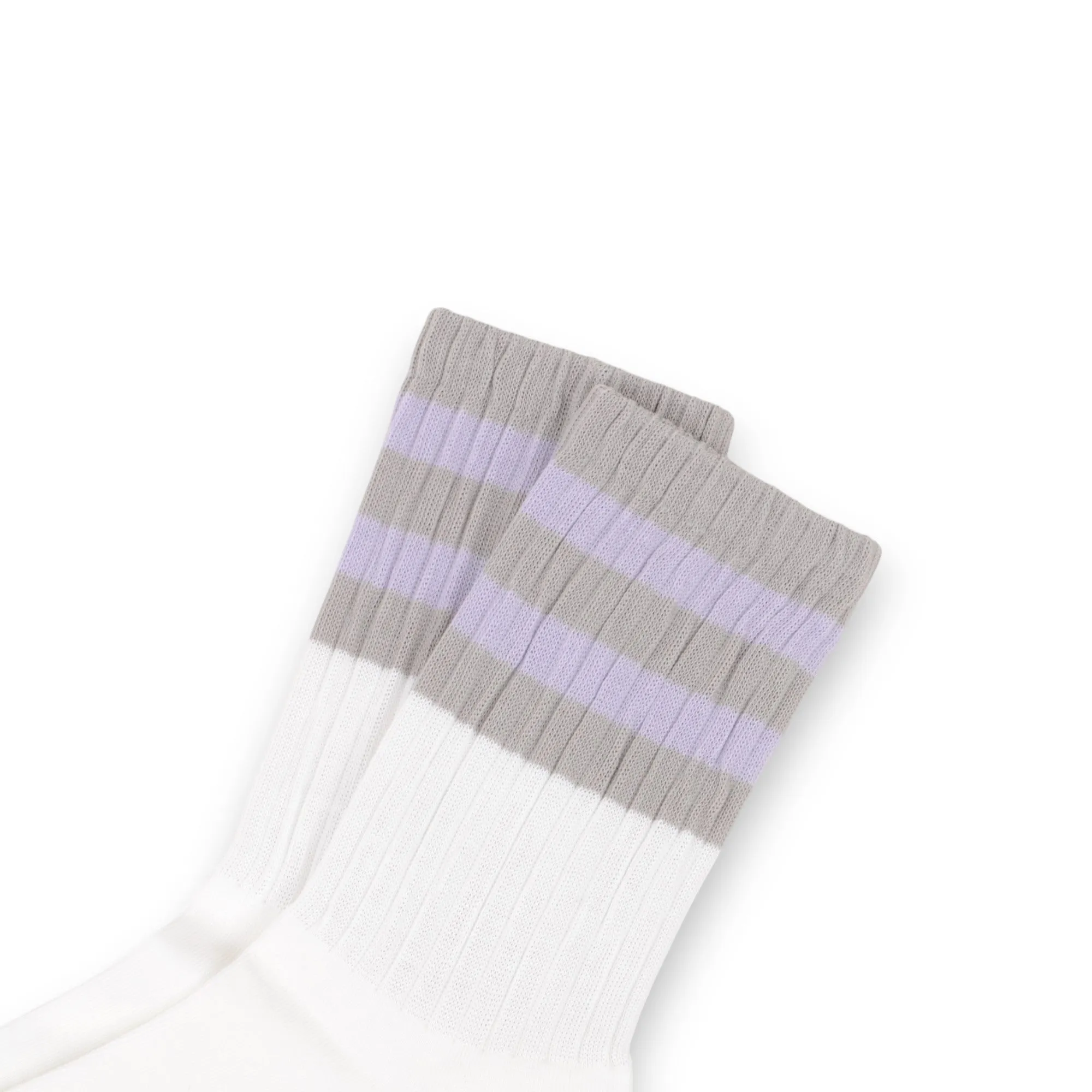 Anna-Kaci Women¡¯s 3-Pack Mid Crew Cotton Socks with Striped Cuffs Ribbed Knit Casual and Easy Matching sold by Anna-Kaci product image thumbnail 2