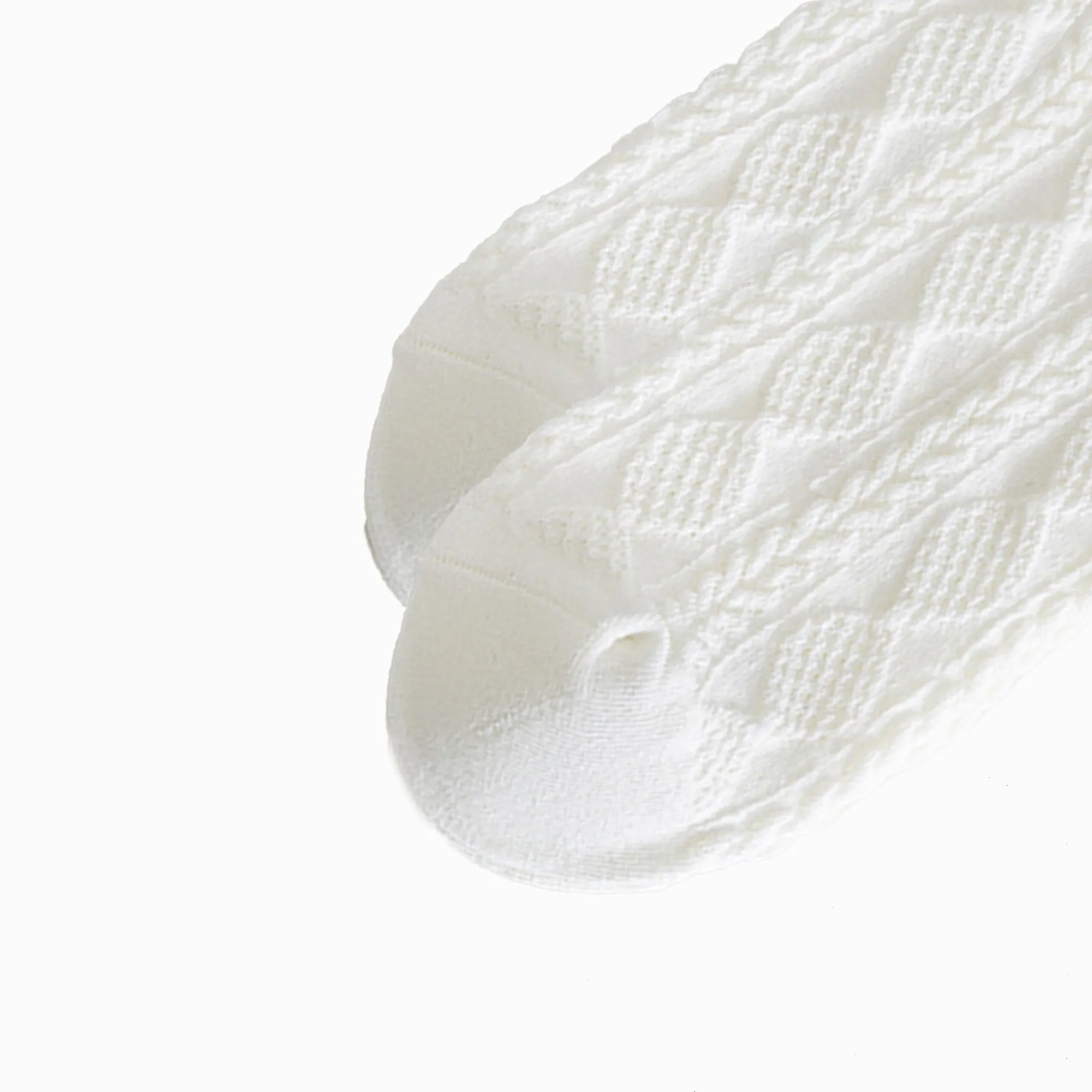 Anna-Kaci Women's 3 Pairs Textured Diamond Socks with Knitted Pattern and Scalloped Trim sold by Anna-Kaci product image thumbnail 2