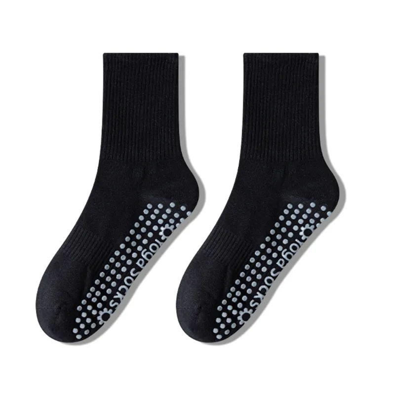 Anna-Kaci 2 Pairs Women's Yoga Non-Slip Crew Socks with Gripped Soles for Pilates and Home Workouts sold by Anna-Kaci
