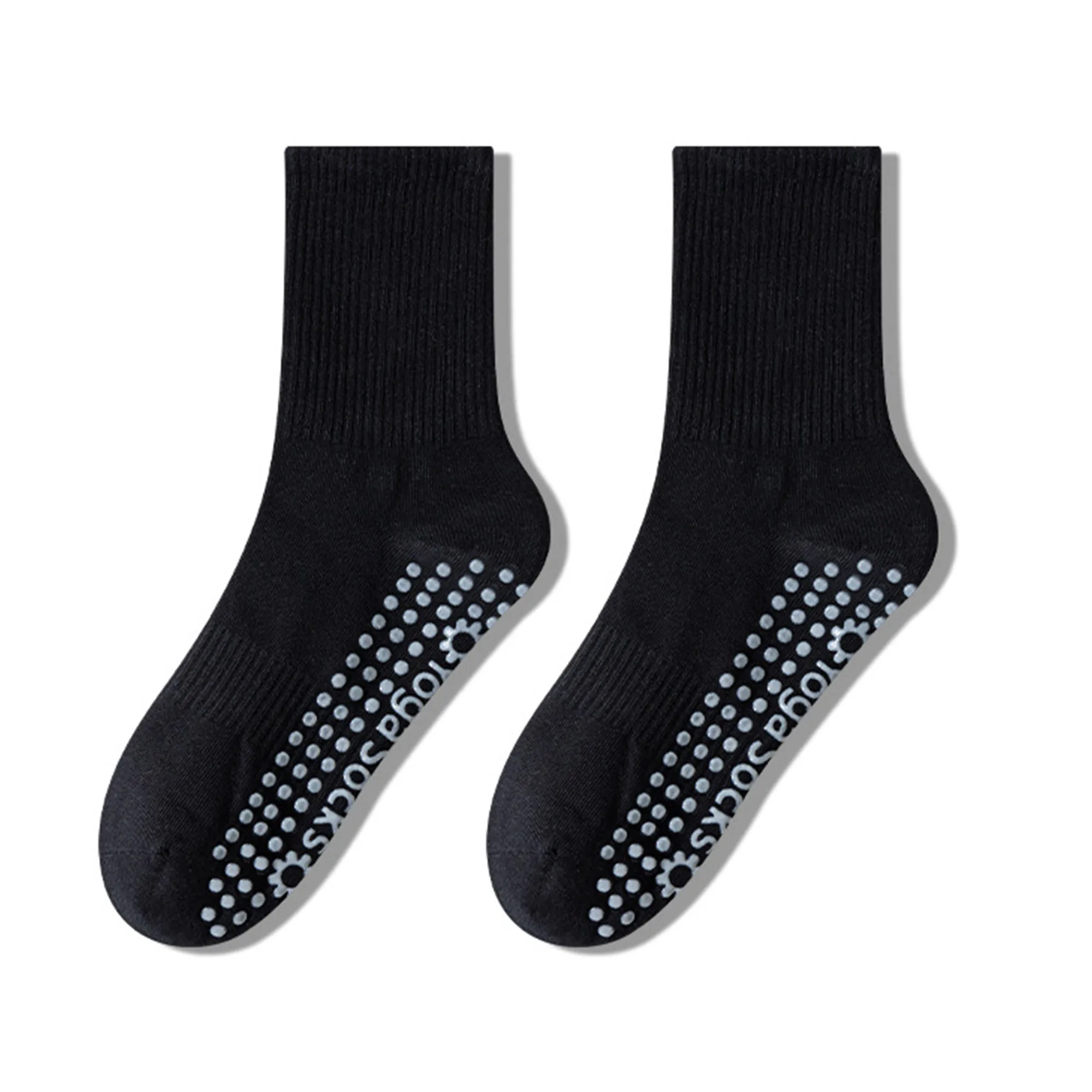 Anna-Kaci 2 Pairs Women's Yoga Non-Slip Crew Socks with Gripped Soles for Pilates and Home Workouts sold by Anna-Kaci