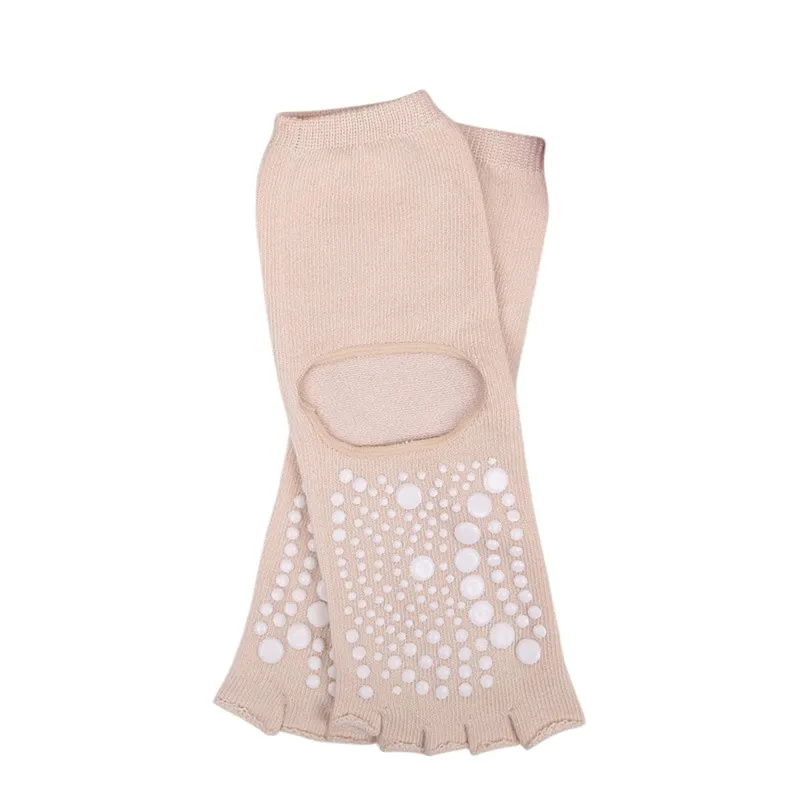 Anna-Kaci Women's Open Toe Grip Yoga Socks with Anti-Slip Sole and Cut-Out Instep Design for Pilates and Barre Workouts sold by Anna-Kaci