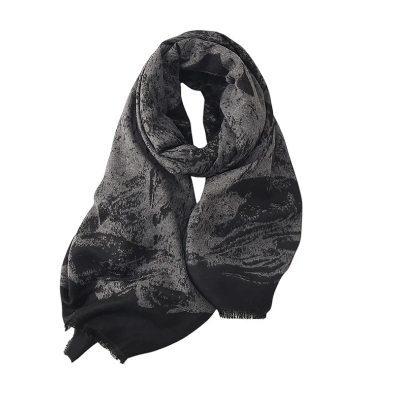Anna-Kaci Women's Abstract Print Woven Scarf with Soft Lightweight Fabric Modern Pattern and Frayed Edge Detailing sold by Anna-Kaci