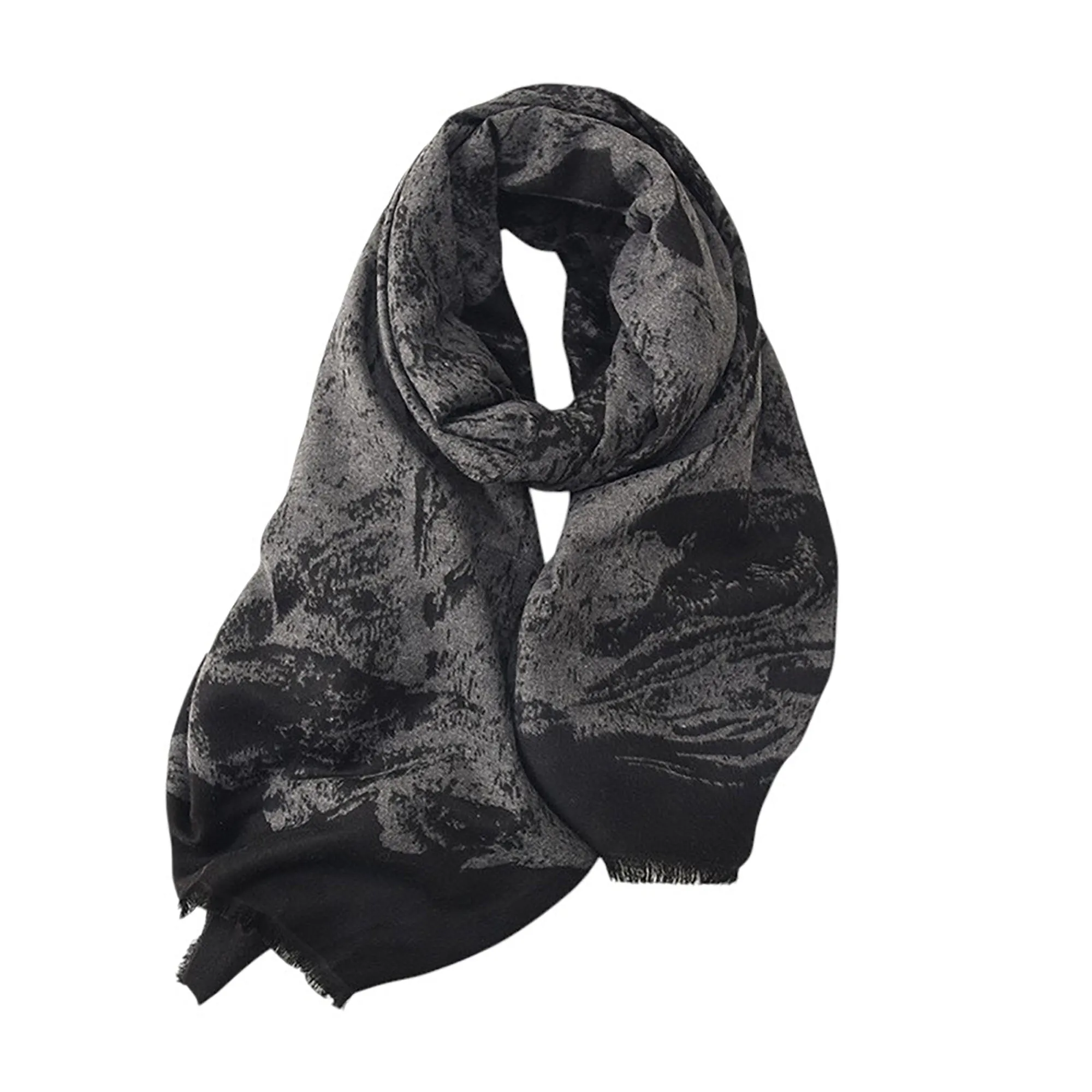 Anna-Kaci Women's Abstract Print Woven Scarf with Soft Lightweight Fabric Modern Pattern and Frayed Edge Detailing sold by Anna-Kaci